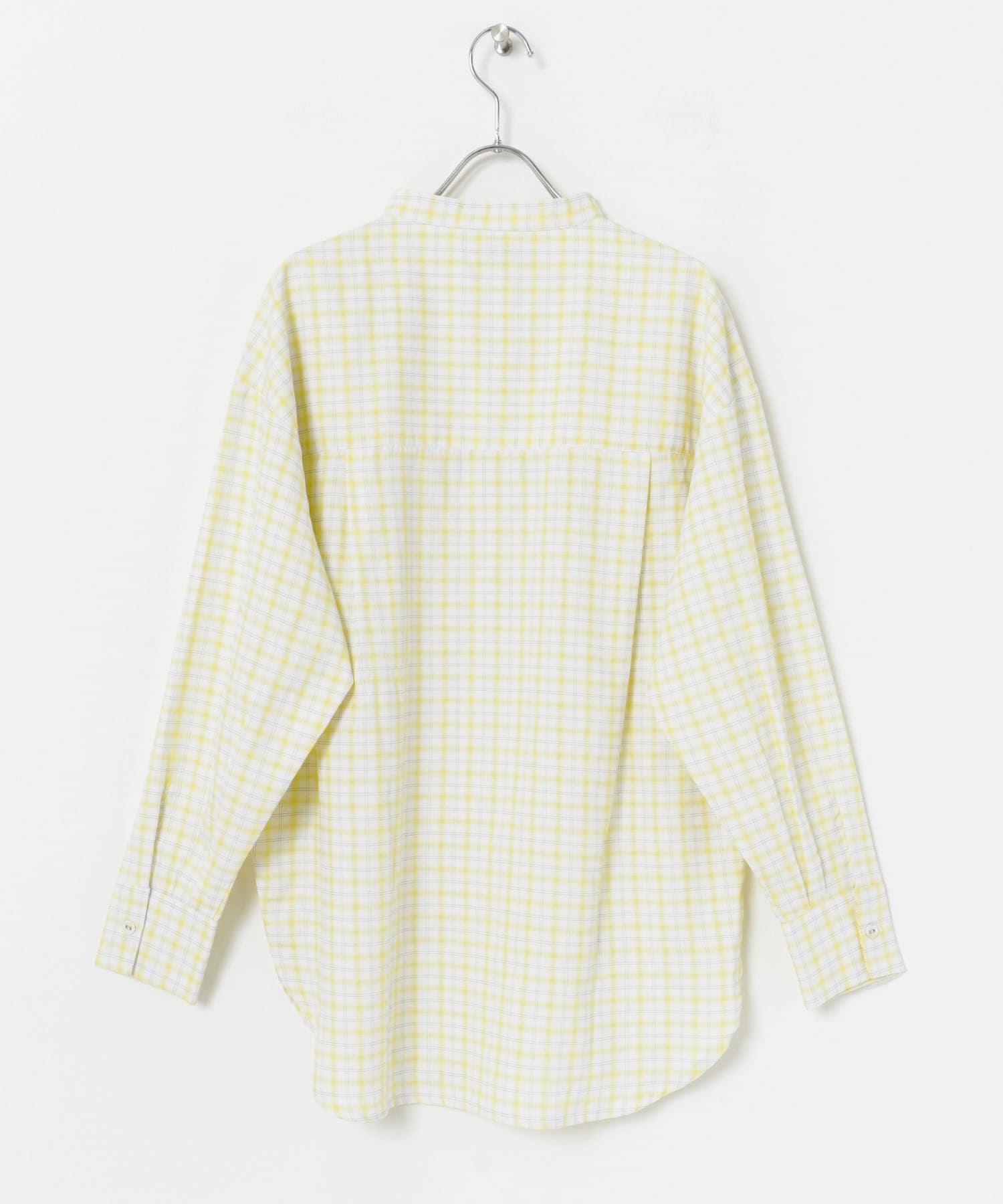 Couleur Meler imoko　オーバーチェックシャツ YELLOW FREE