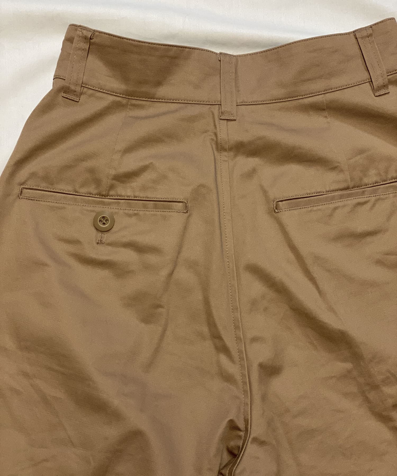 Couleur Meler オクユウカ　ハイウエストチノパンツ BEIGE M