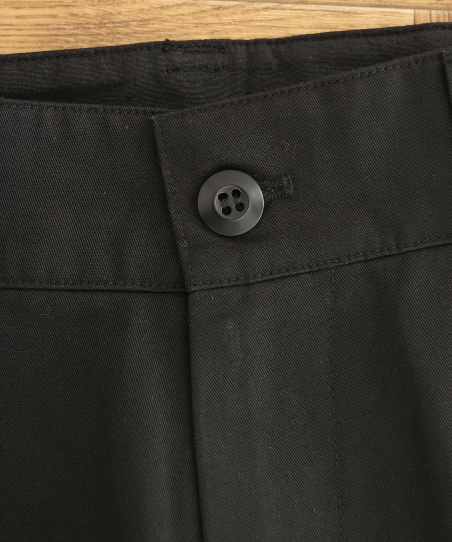 Couleur Meler オクユウカ　ハイウエストチノパンツ BLACK S
