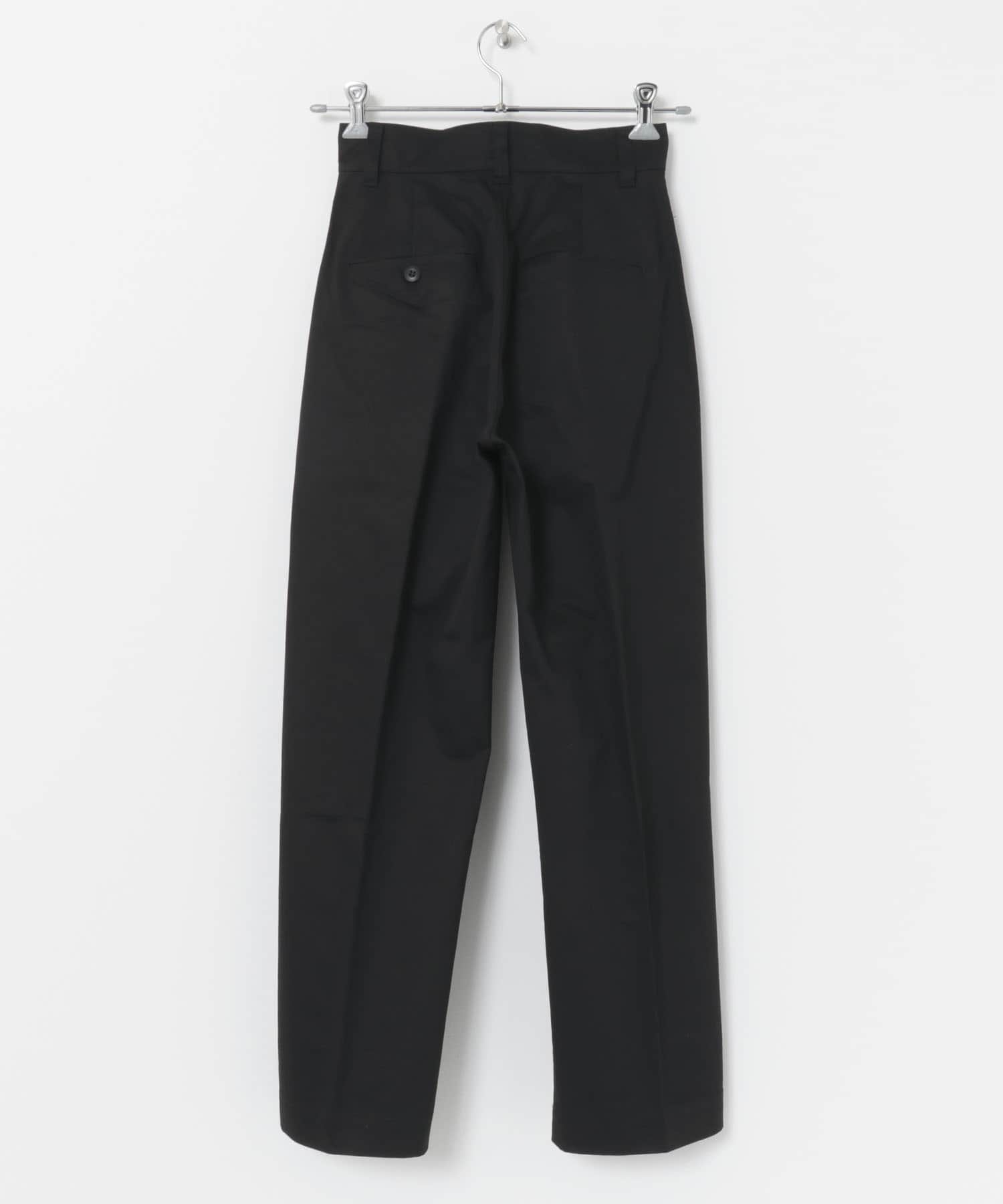 Couleur Meler オクユウカ　ハイウエストチノパンツ BLACK M