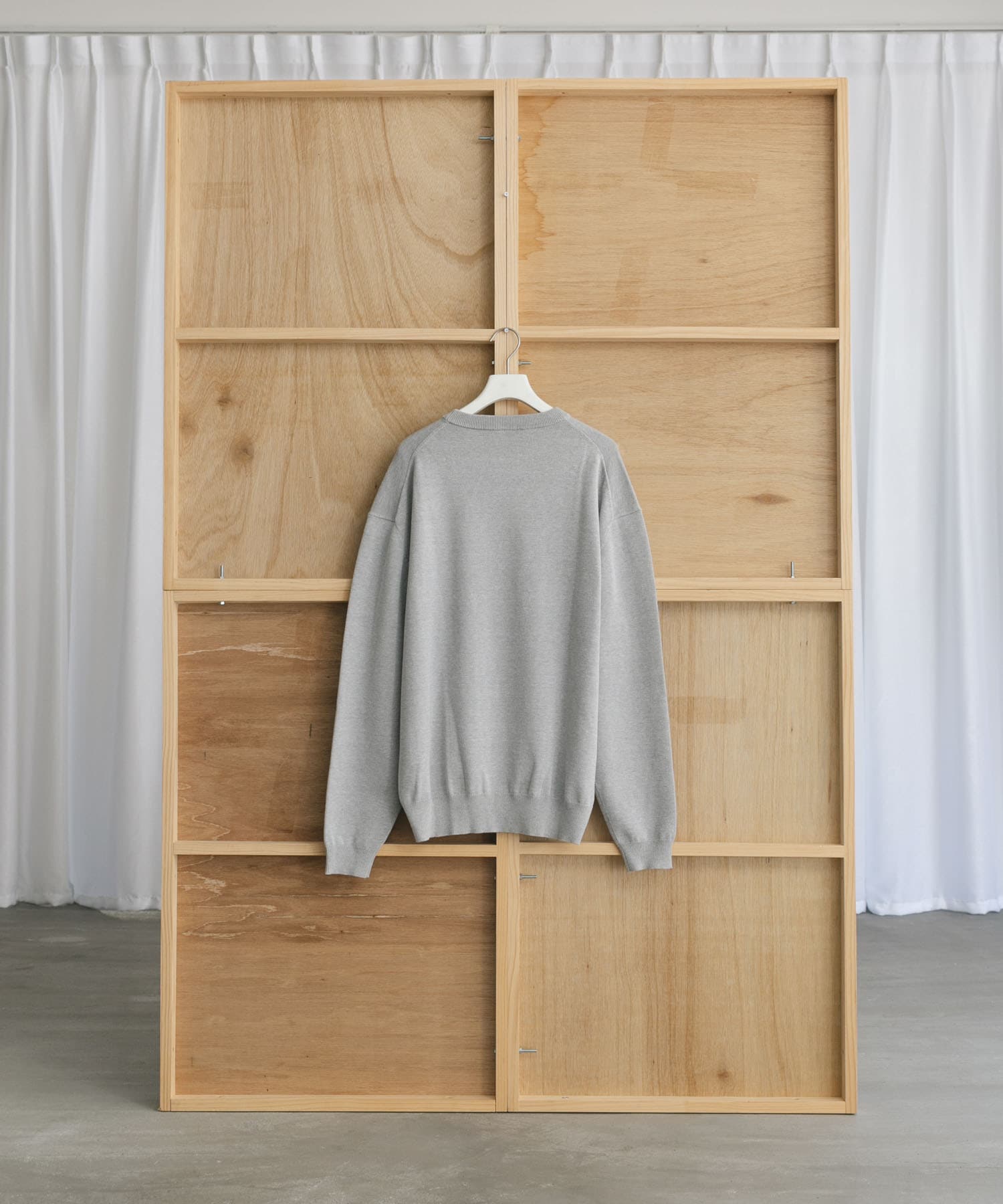 Couleur Meler なかじ　ソフトタッチニット H.GRAY FREE