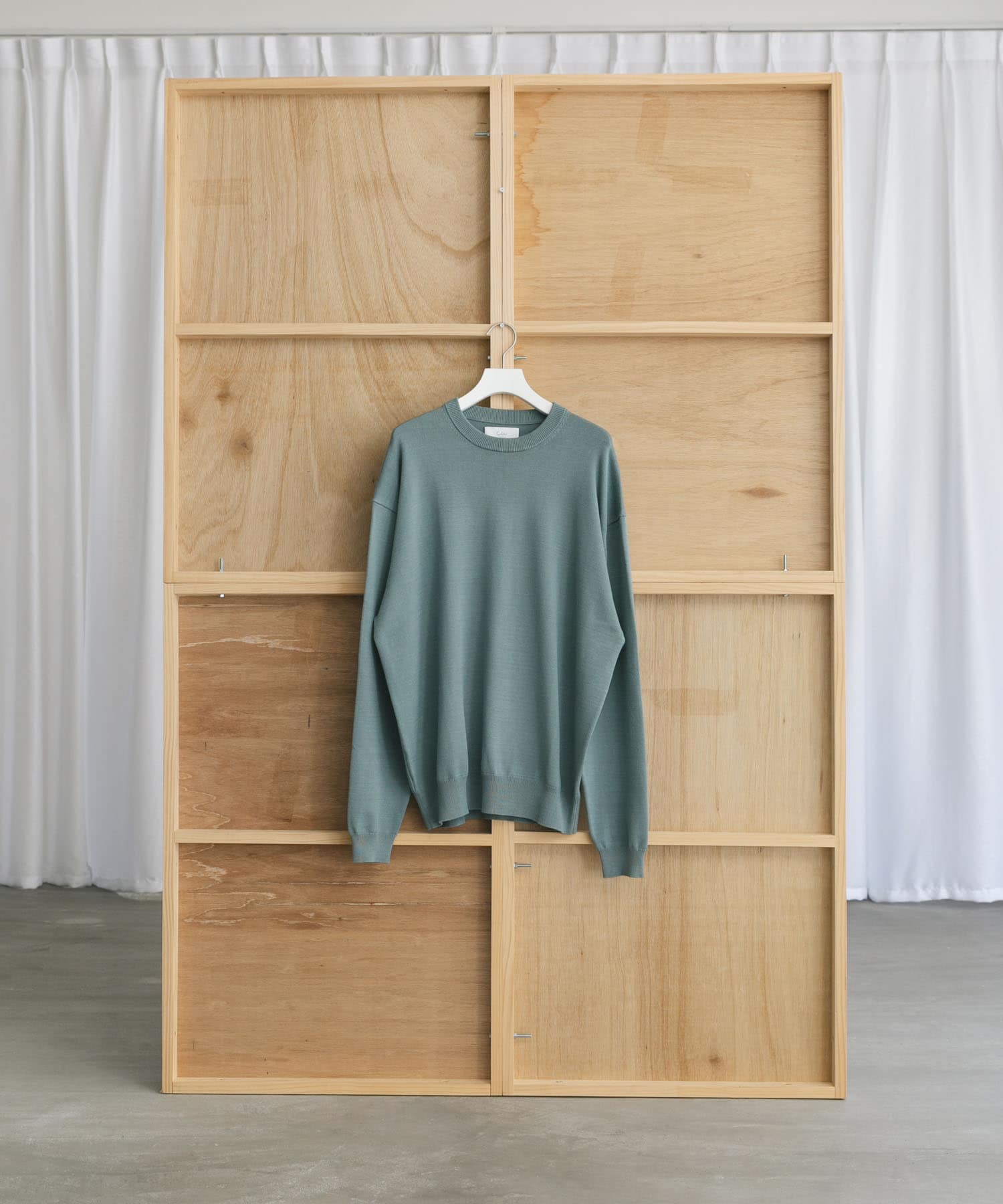 Couleur Meler なかじ　ソフトタッチニット GREEN FREE