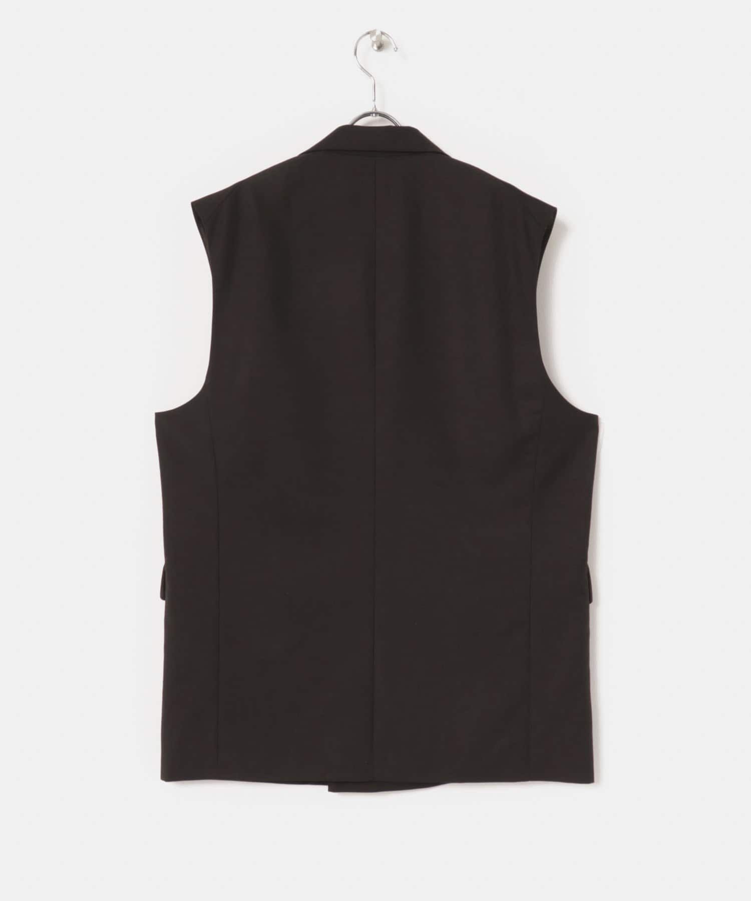 Couleur Meler sakasa　double breasted vest D.BROWN M