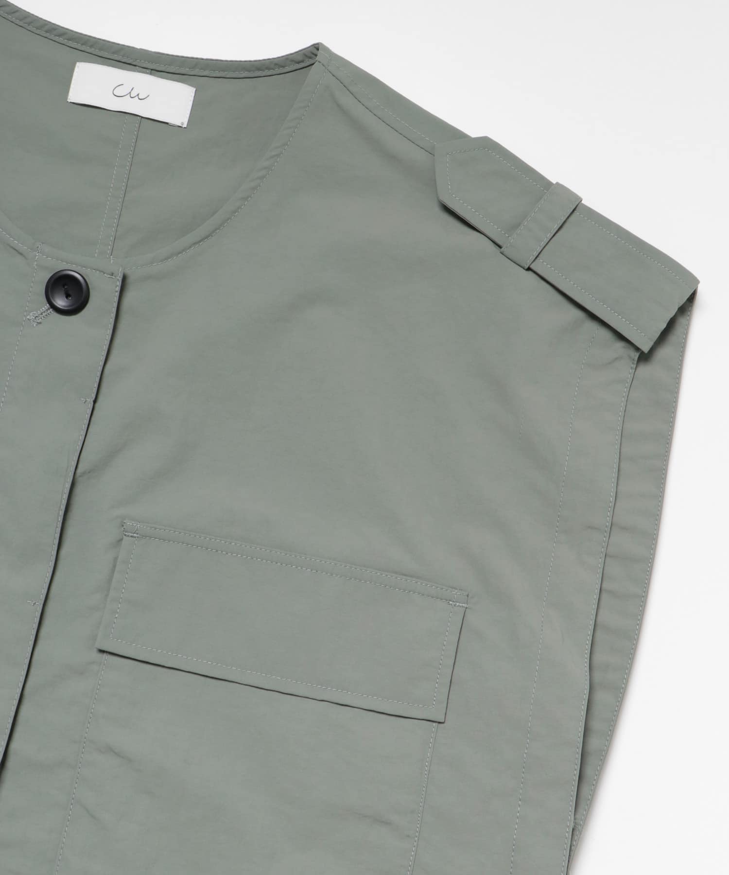 Couleur Meler imoko　スクエアショートベスト L.KHAKI FREE