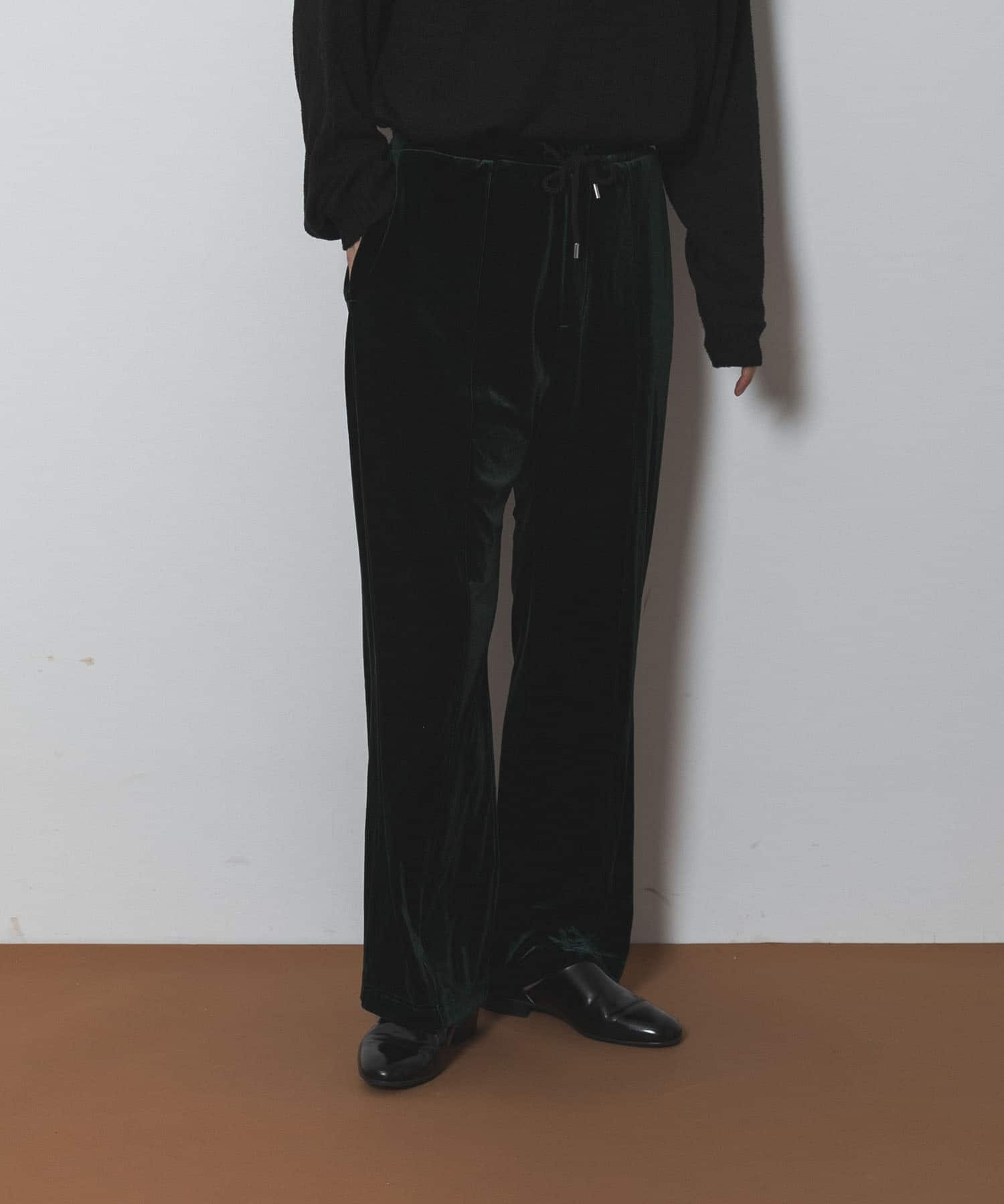 Couleur Meler sakasa　center tuck velour pants