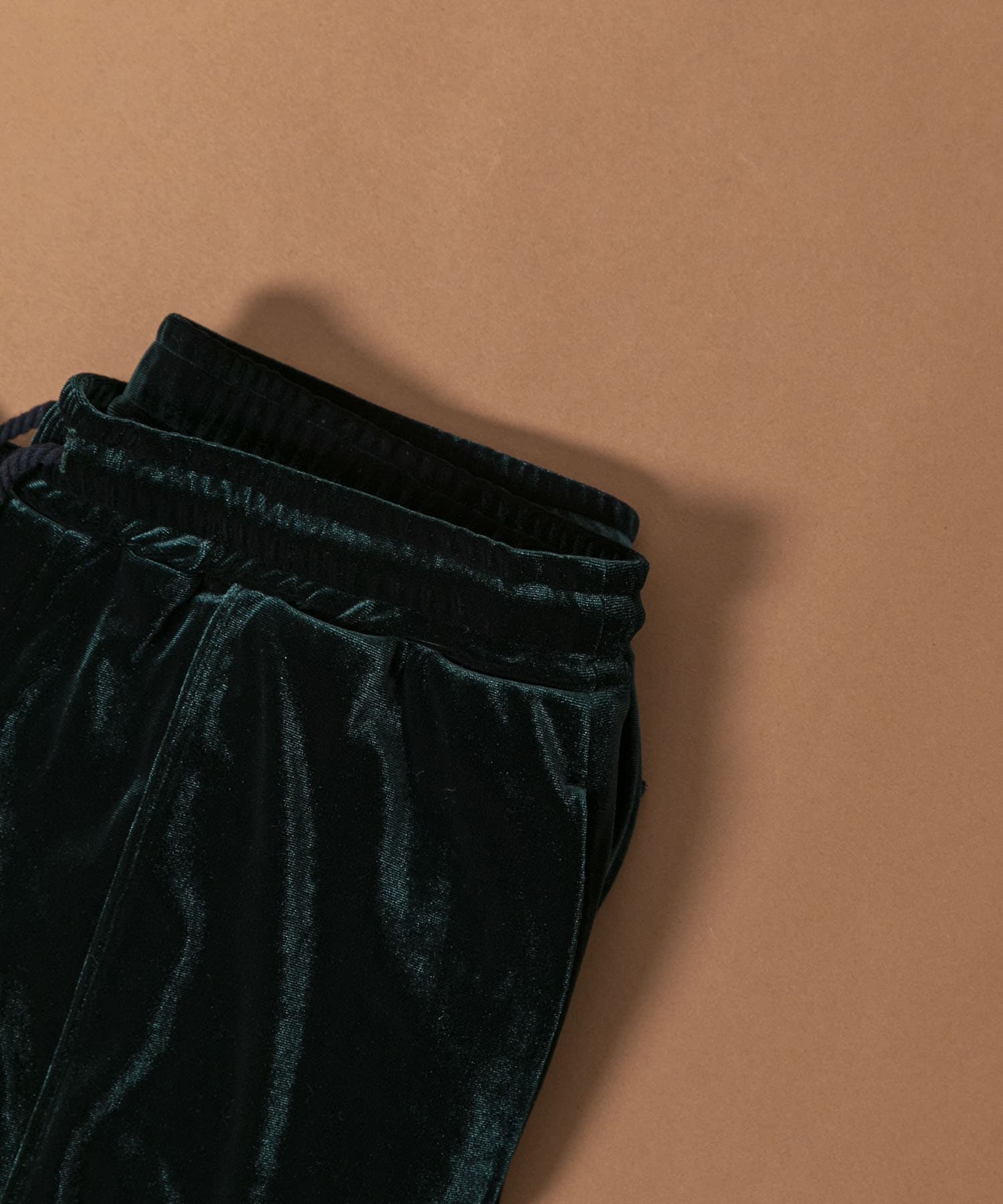 Couleur Meler sakasa　center tuck velour pants BLACK M