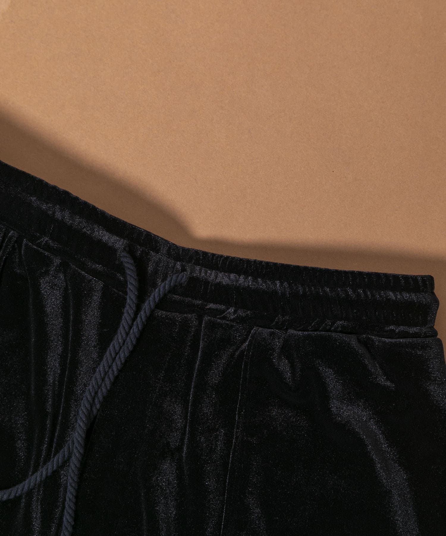Couleur Meler sakasa　center tuck velour pants BLACK M