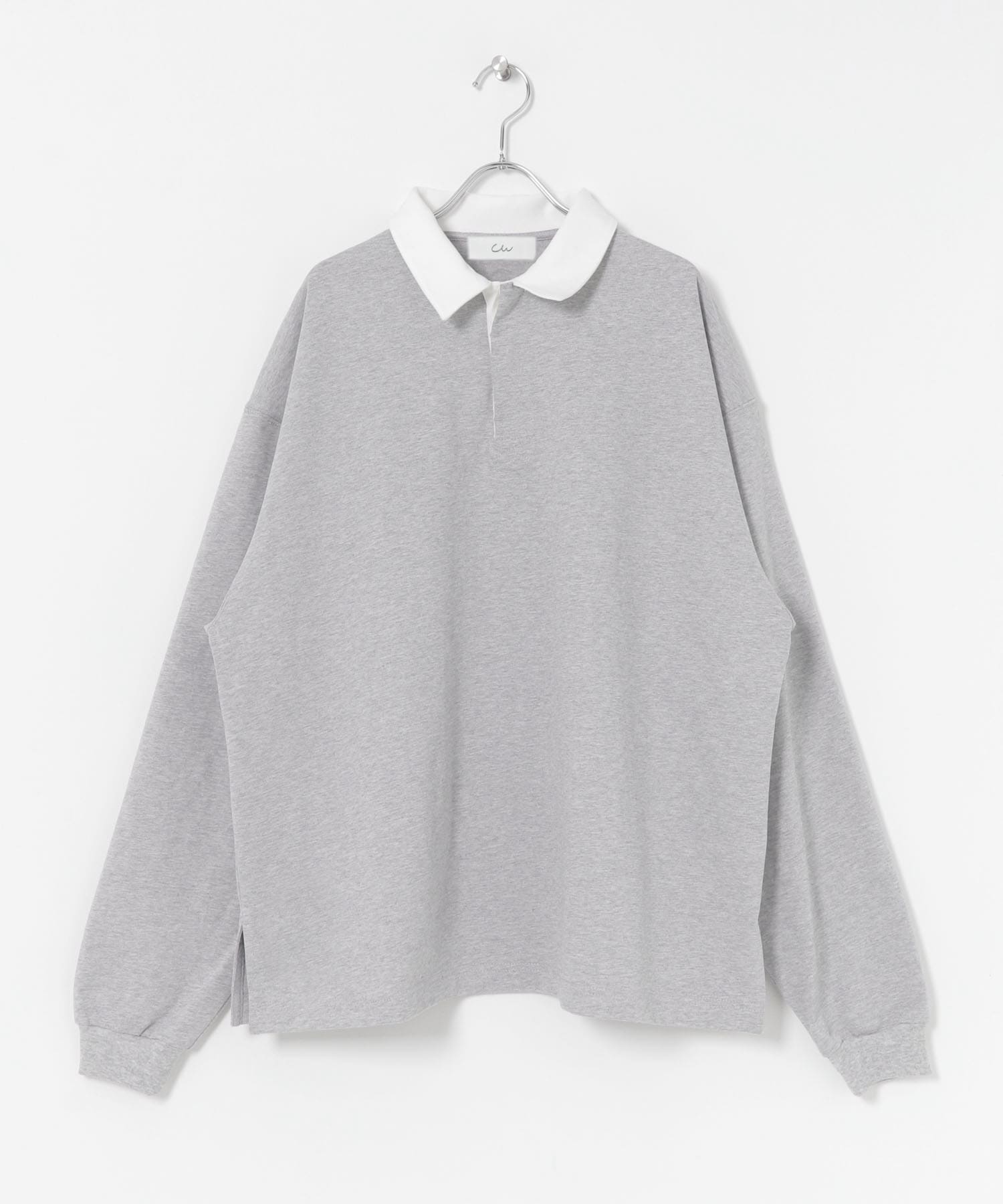 Couleur Meler なかじ　サイドスリットラガーシャツ H.GRAY M