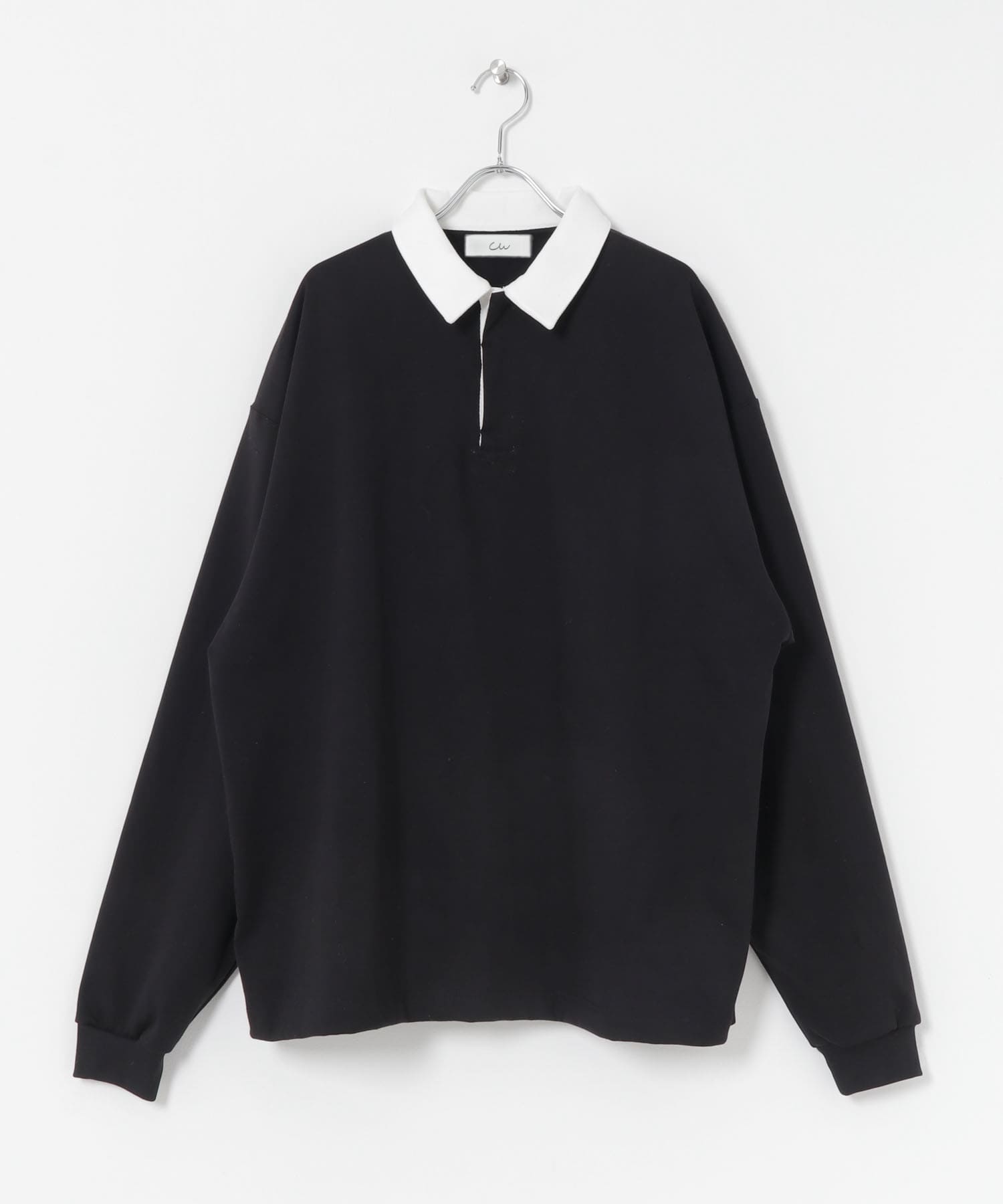 Couleur Meler なかじ　サイドスリットラガーシャツ BLACK M