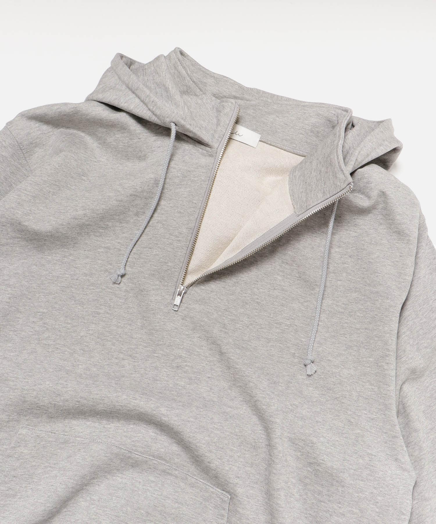 Couleur Meler sakasa　half zip sweat hoodie H.GRAY M