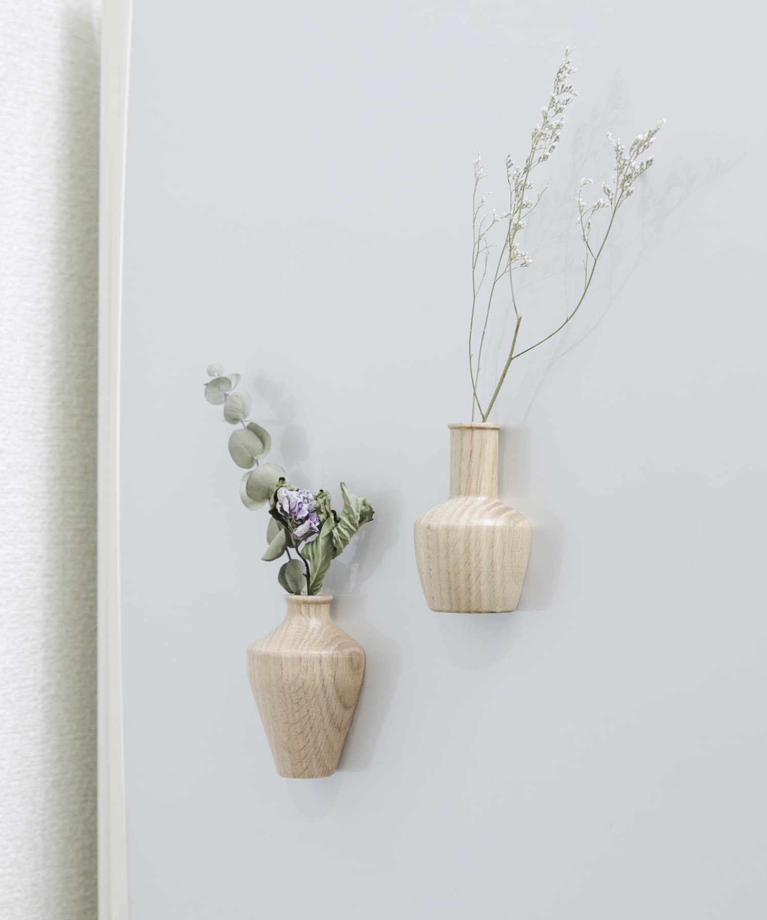 『WEB限定』shesay　ウッドのフラワーベース テーパー - -