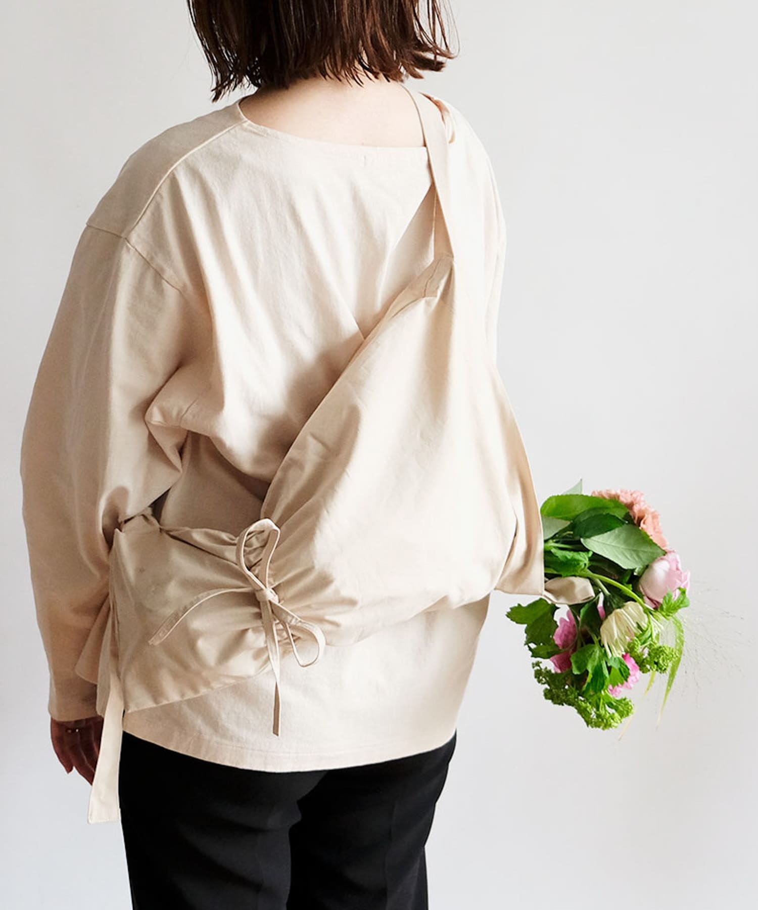 『WEB限定』shesay　撥水の2WAYフラワーバッグ NT -