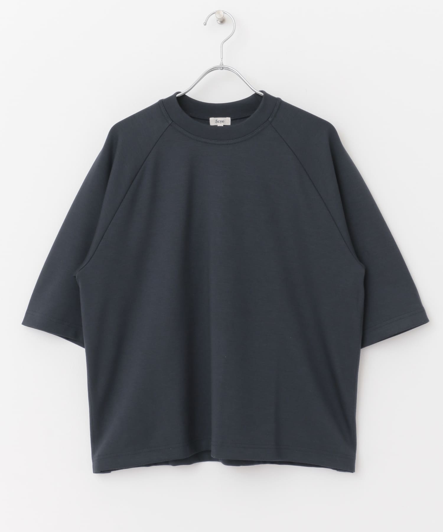Scye　Double Faced Raglan T-Shirts Navy 38