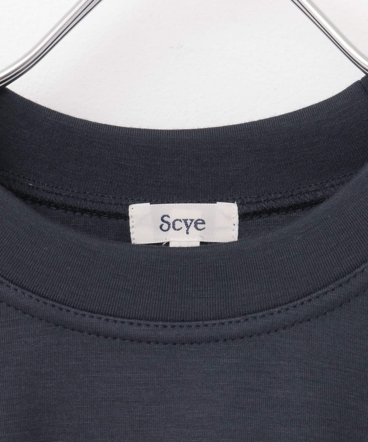 Scye　Double Faced Raglan T-Shirts Navy 38