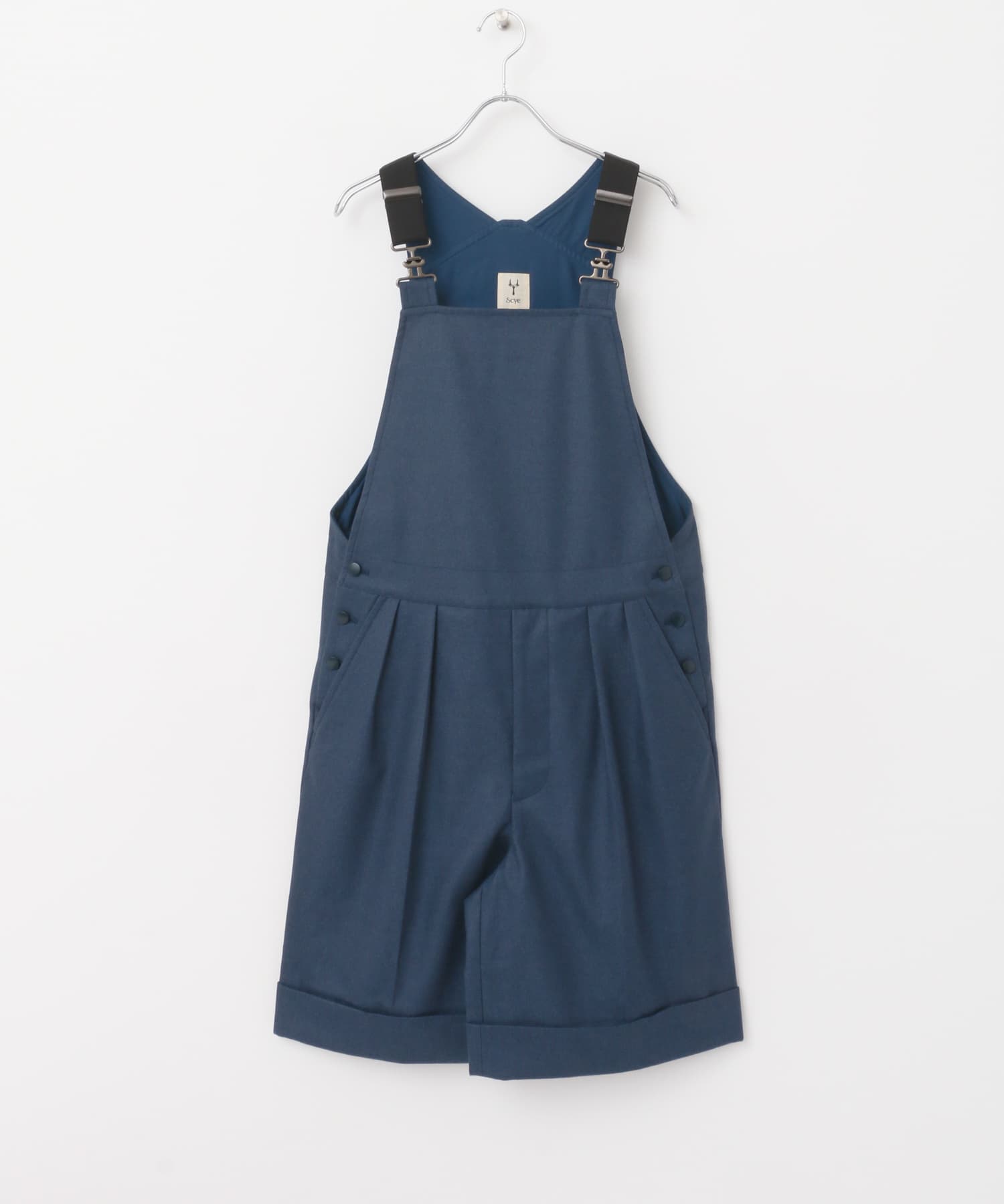 Scye　Cashmere Overallshorts スティールブルー 38