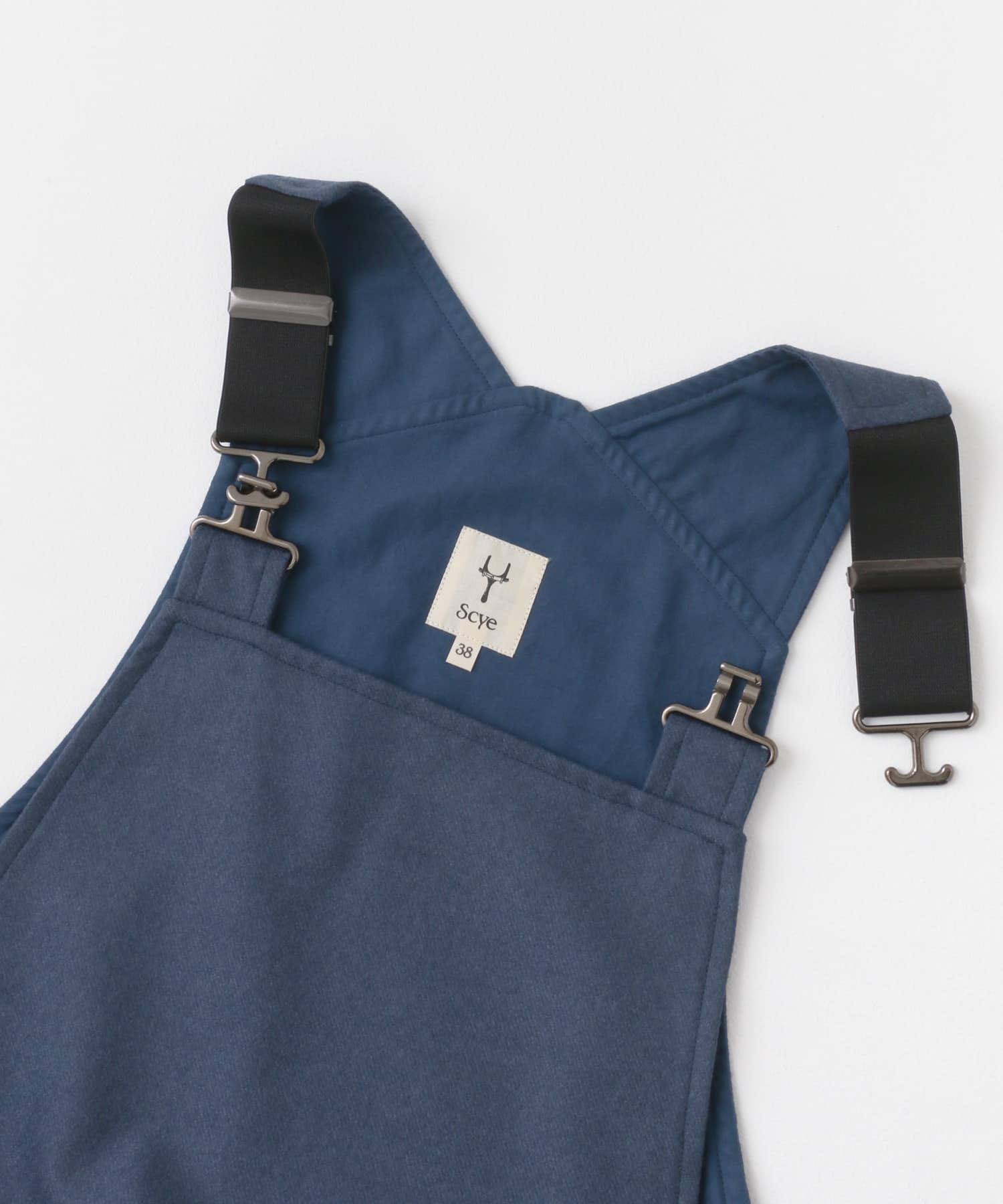 Scye　Cashmere Overallshorts スティールブルー 38