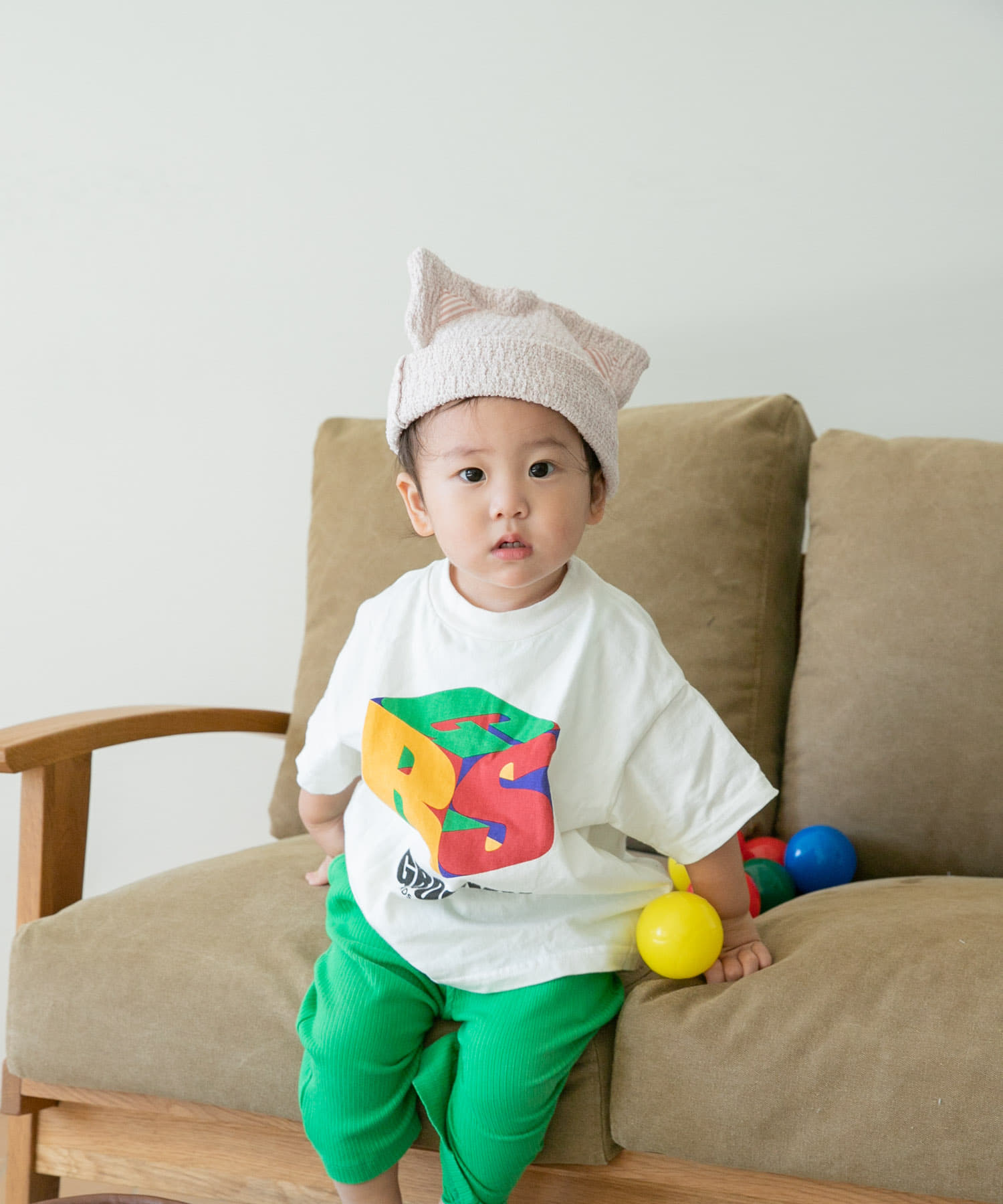『WEB限定』kontex　キャットキャップ ピンク -