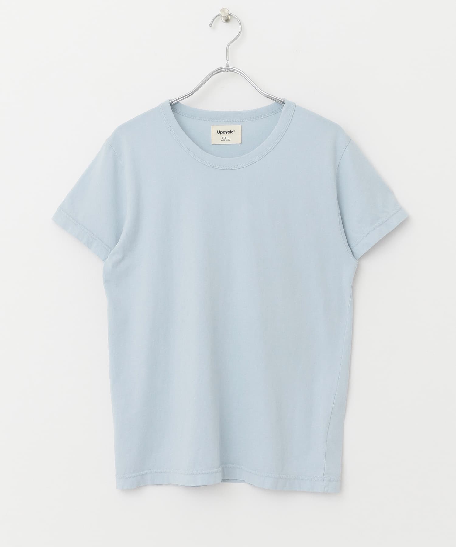 『別注』Upcycle×DOORS　アップサイクルコンパクトTシャツ lightblue FREE