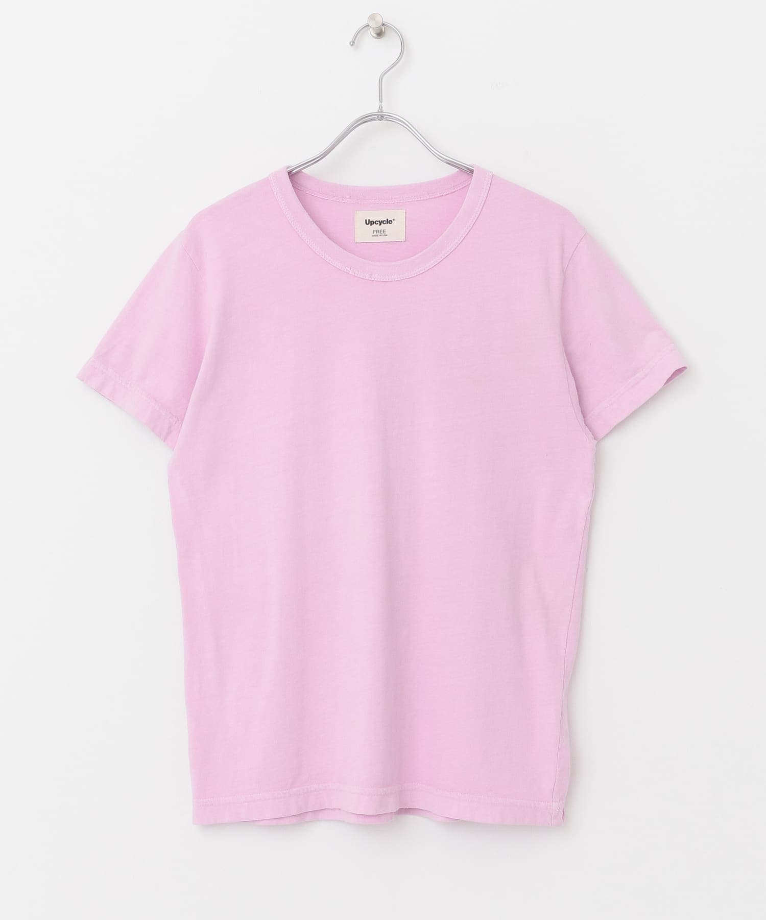 『別注』Upcycle×DOORS　アップサイクルコンパクトTシャツ pink FREE