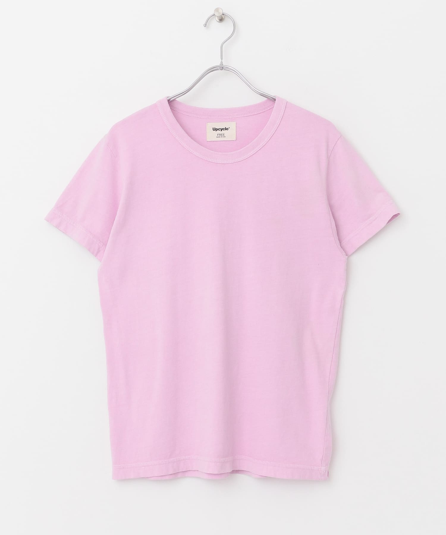 『別注』Upcycle×DOORS　アップサイクルコンパクトTシャツ pink FREE