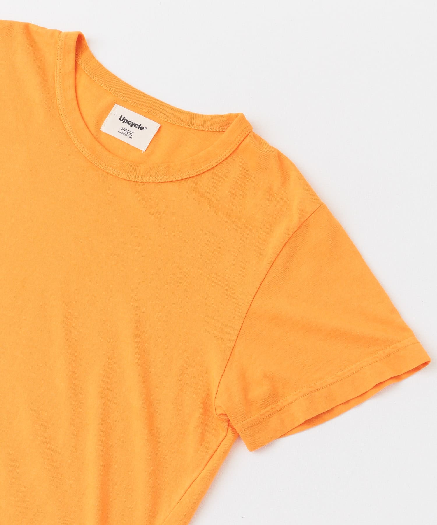 『別注』Upcycle×DOORS　アップサイクルコンパクトTシャツ orange FREE
