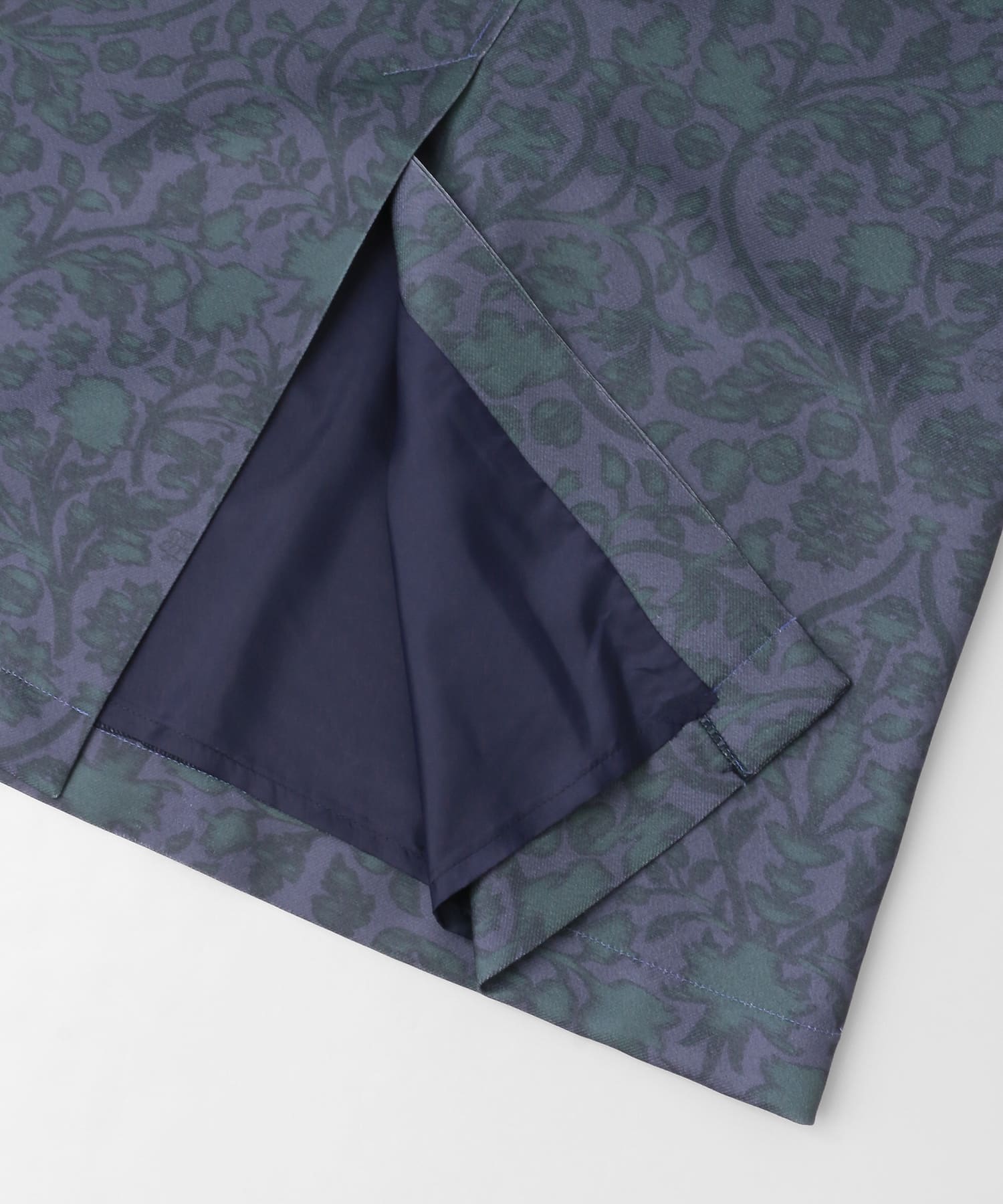 tiit tokyo　print scrath skirt purple×gn 36