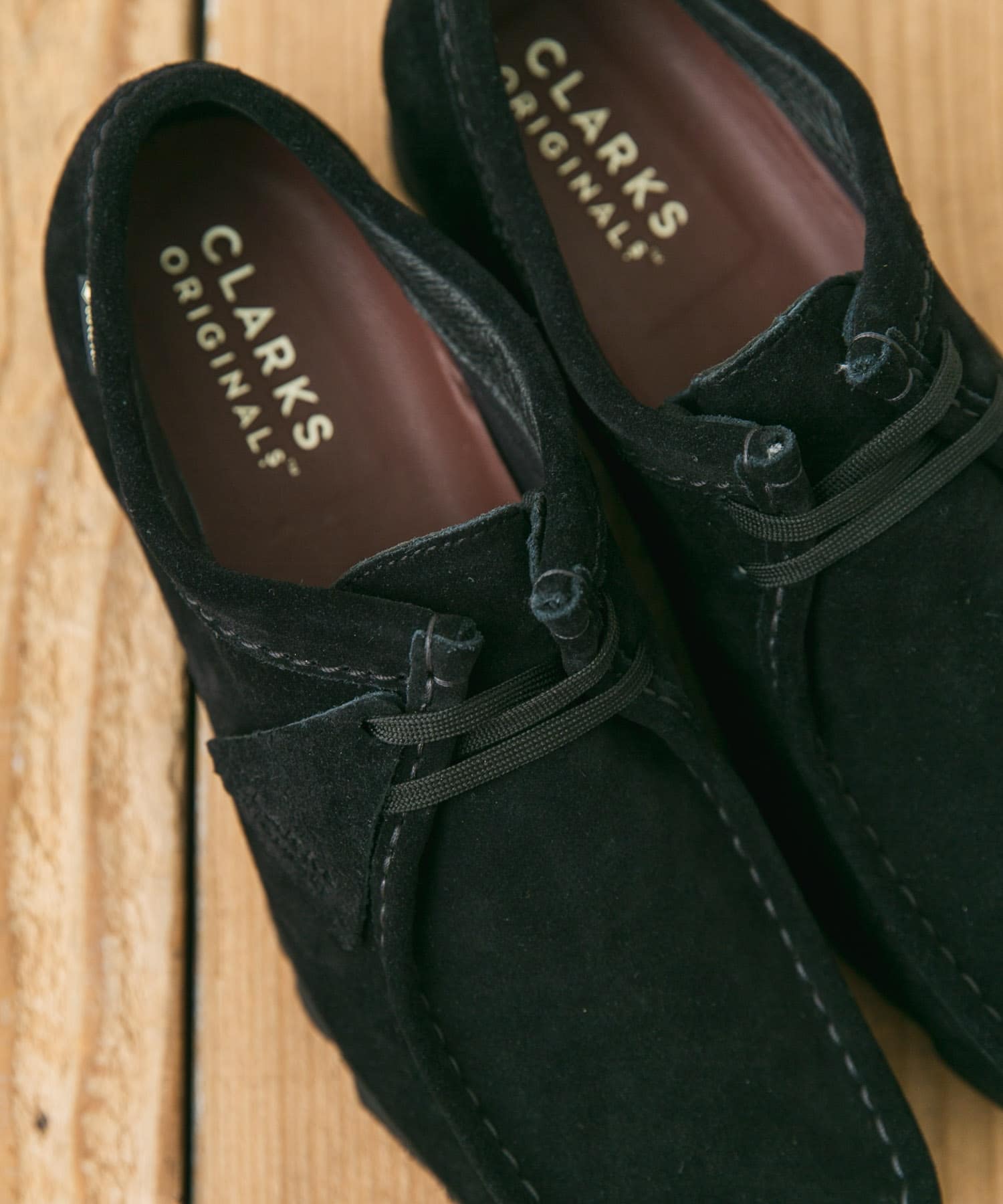 Clarks　WallabeeGTX Black Sde 6.5