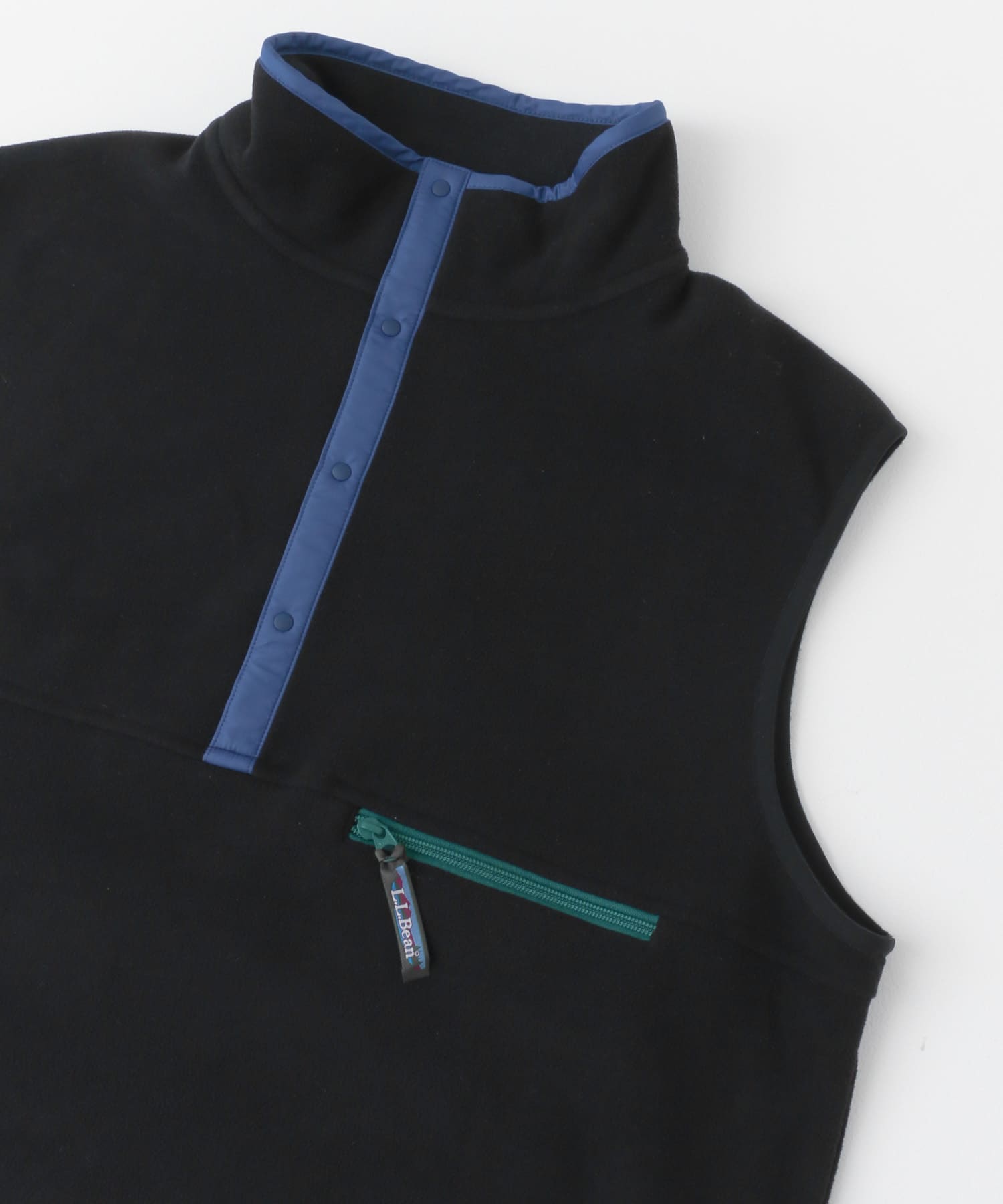 L.L.Bean for DOORS　20th Limited Fleece Vest blk multi M