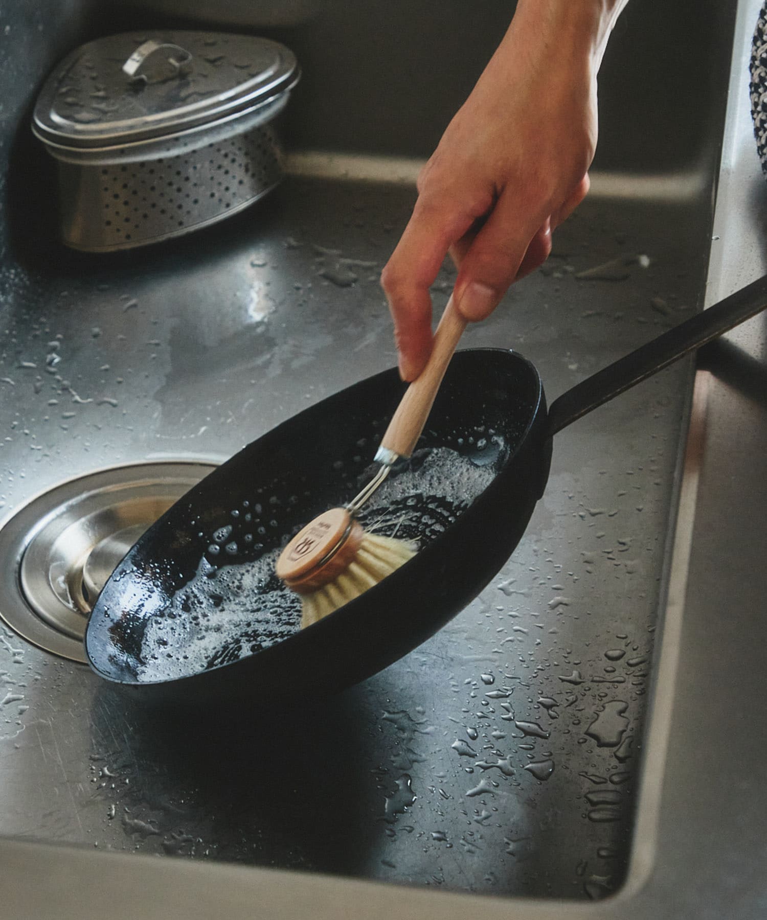 REDECKER　柄付きキッチンブラシ ハード