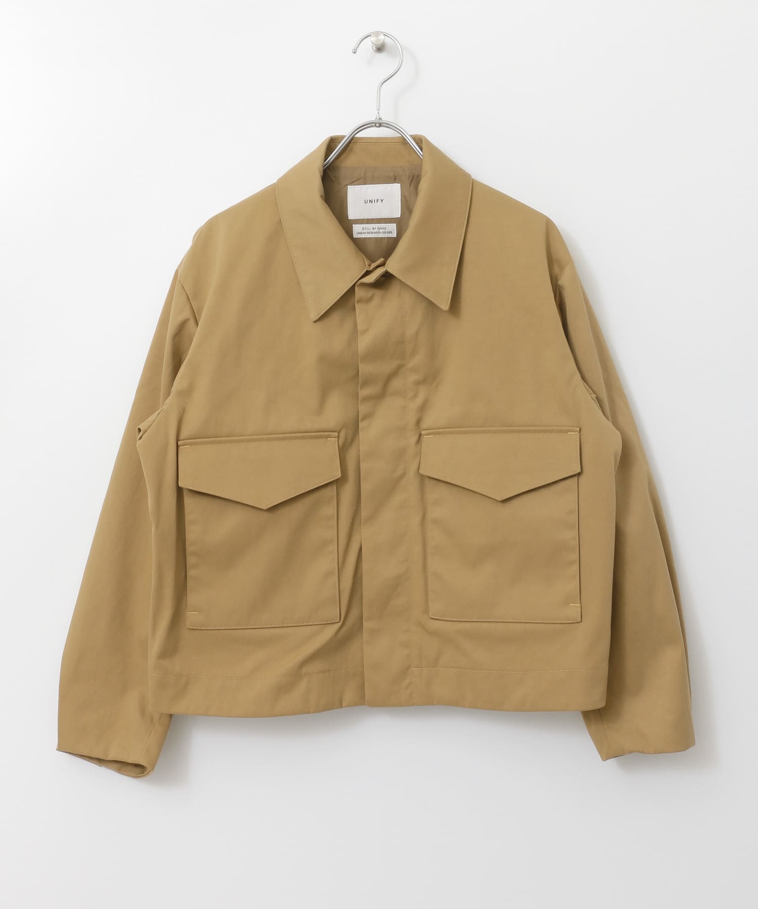 UNIFY　Nylon Short Jacket∴ BEIGE one