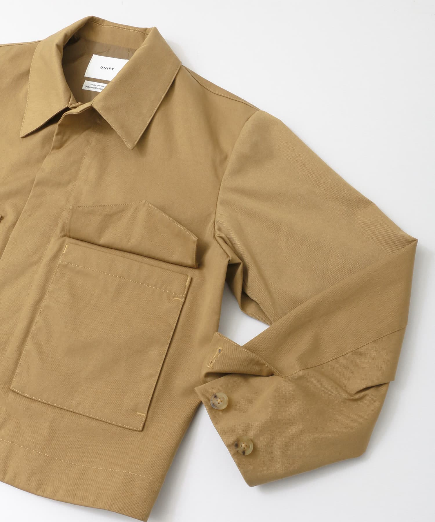 UNIFY　Nylon Short Jacket∴ BEIGE one