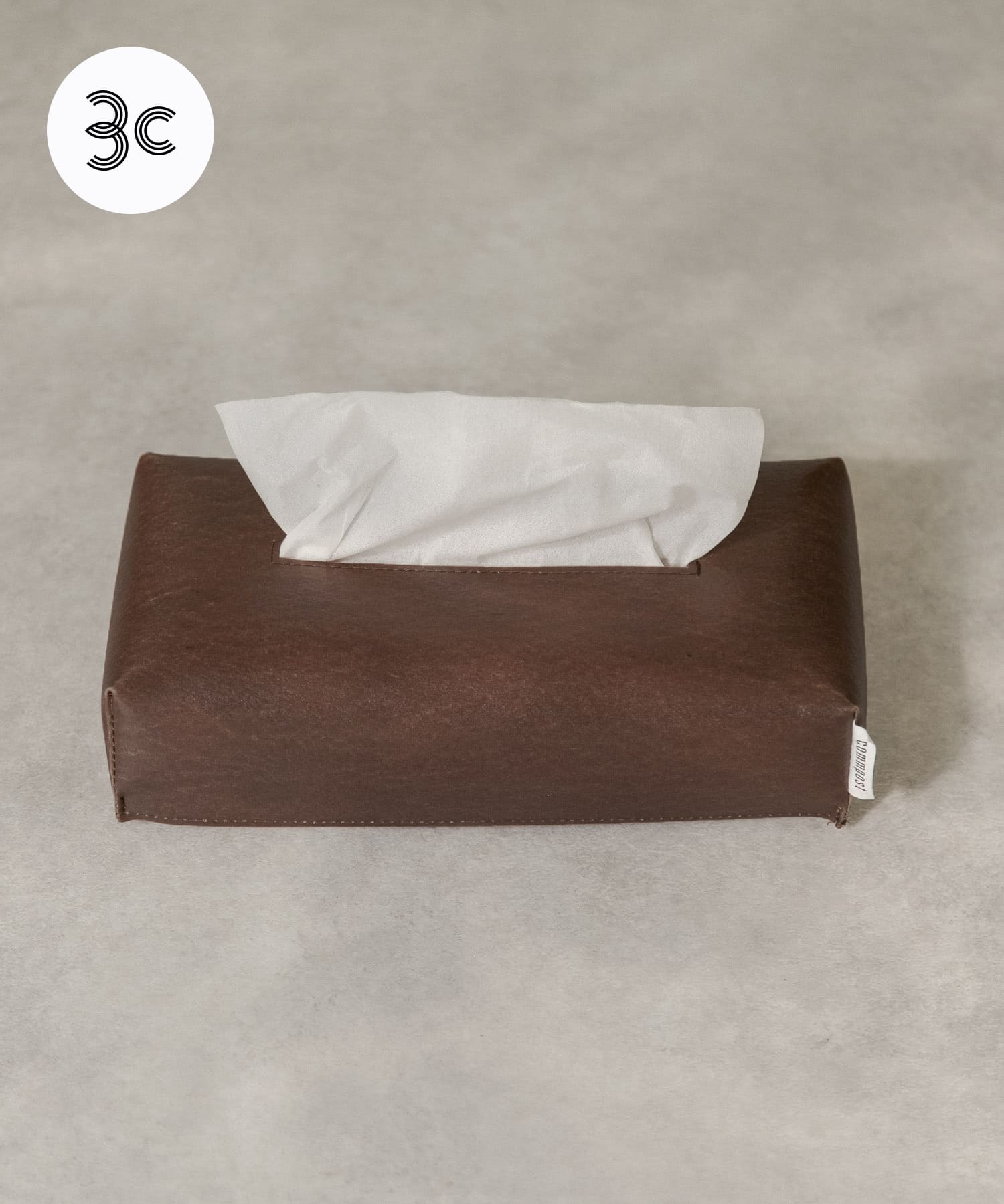 『一部WEB限定カラー』commpost　TISSUE BOX Brown one