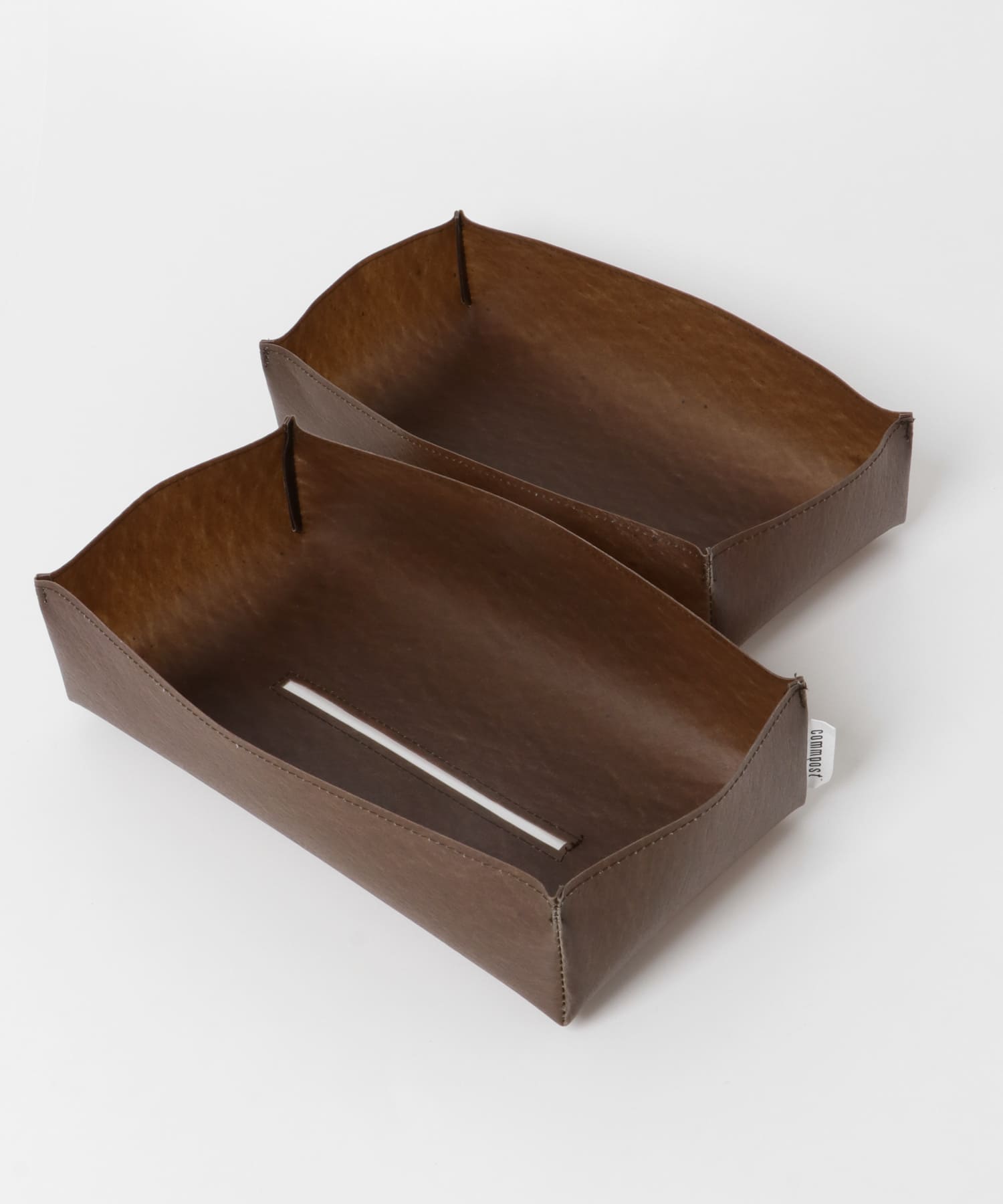 『一部WEB限定カラー』commpost　TISSUE BOX Brown one