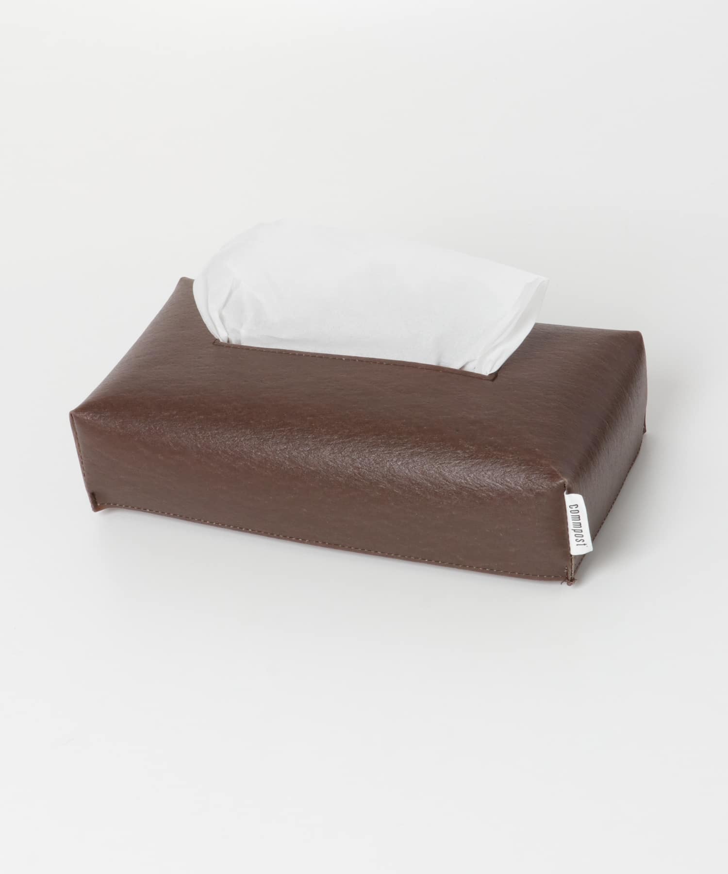 『一部WEB限定カラー』commpost　TISSUE BOX Brown one