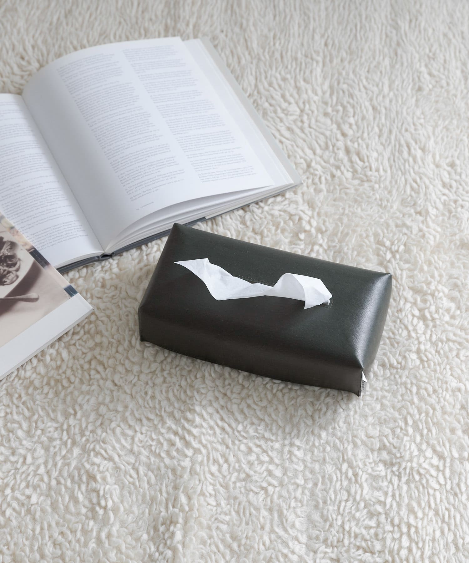 『一部WEB限定カラー』commpost　TISSUE BOX Green one
