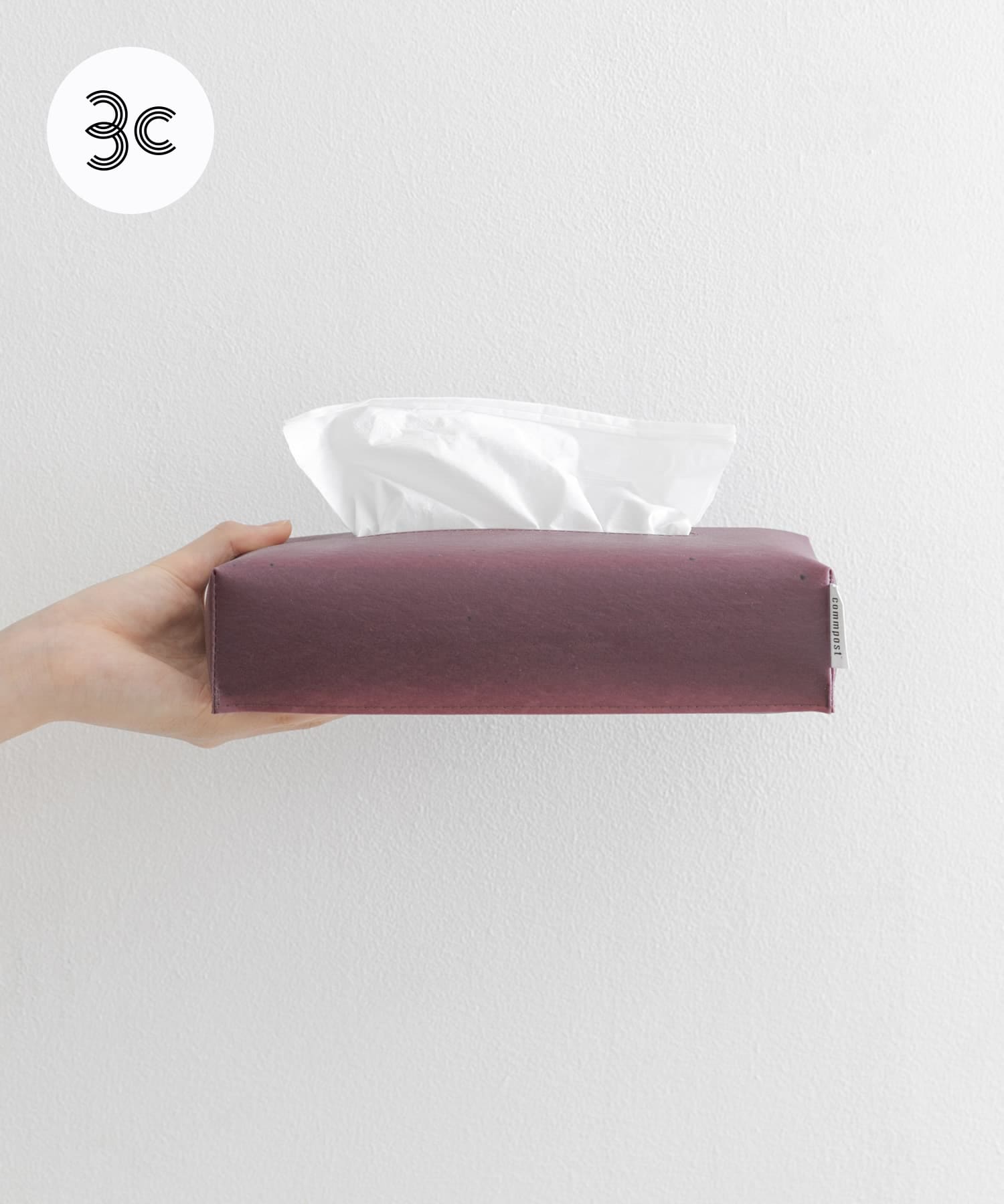 『一部WEB限定カラー』commpost　TISSUE BOX