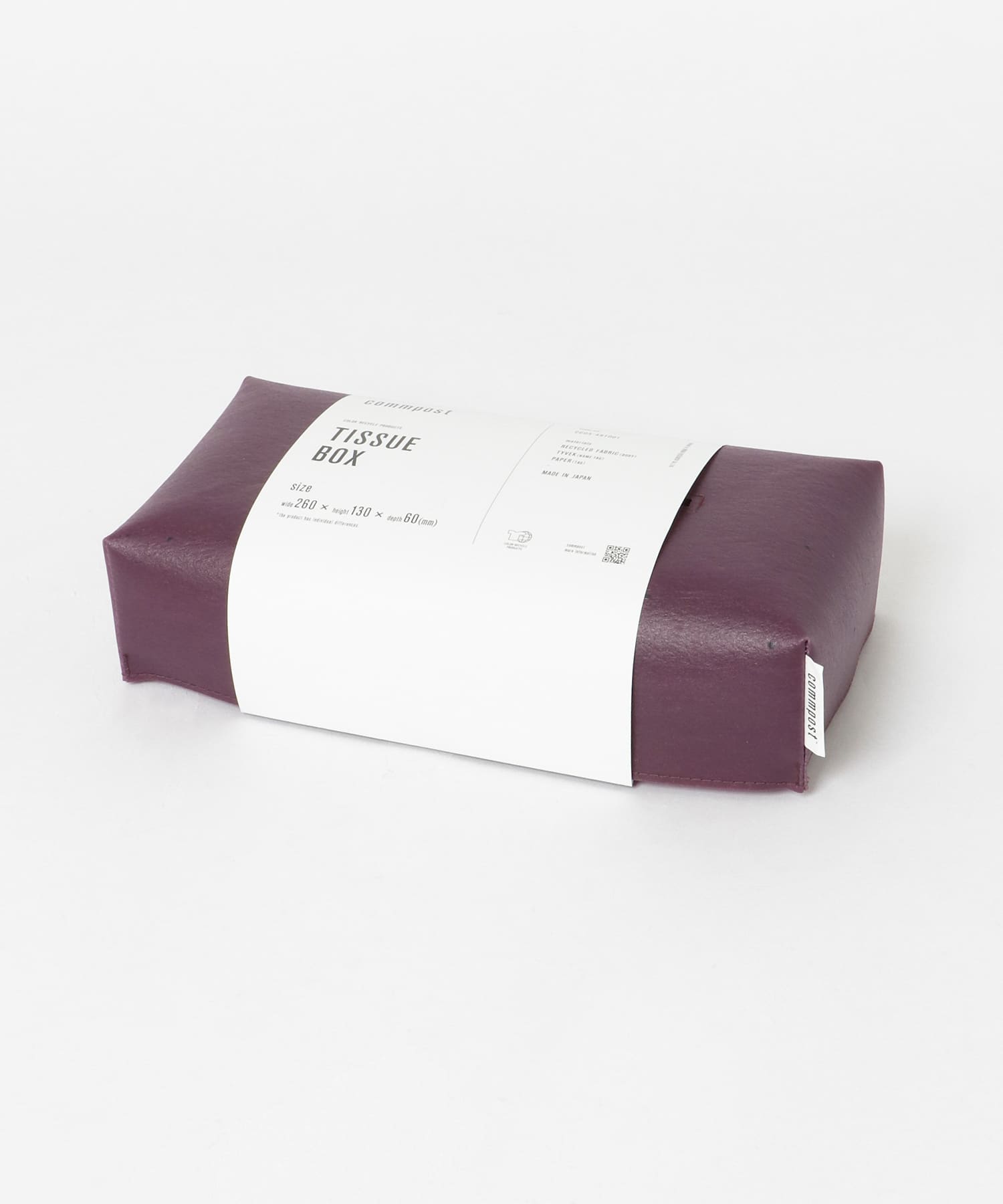 『一部WEB限定カラー』commpost　TISSUE BOX Wine(WEB限定) one