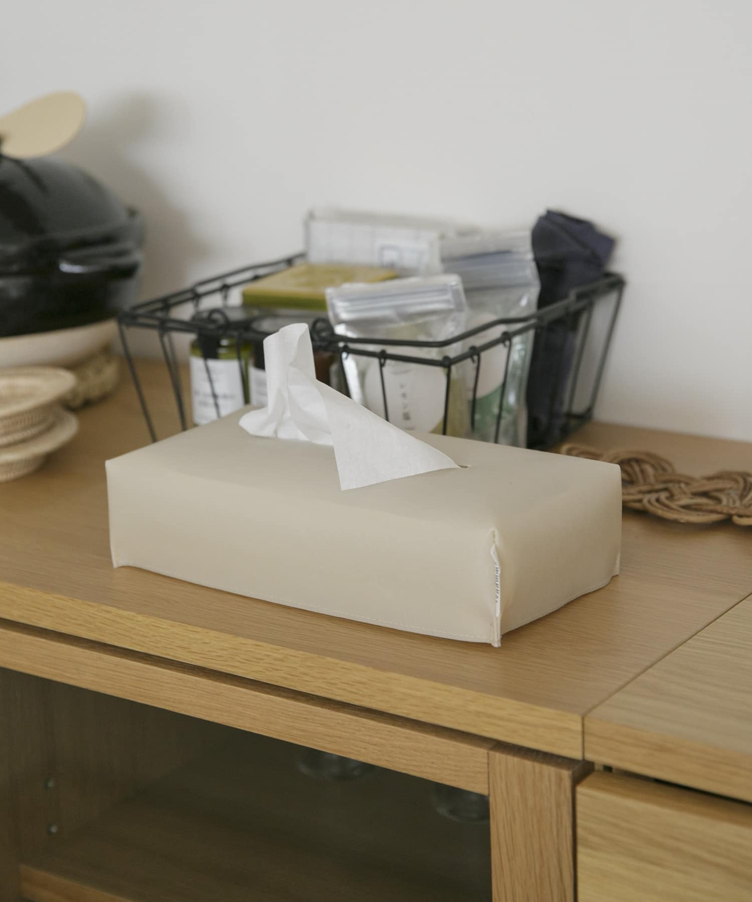 『一部WEB限定カラー』commpost　TISSUE BOX Natural one