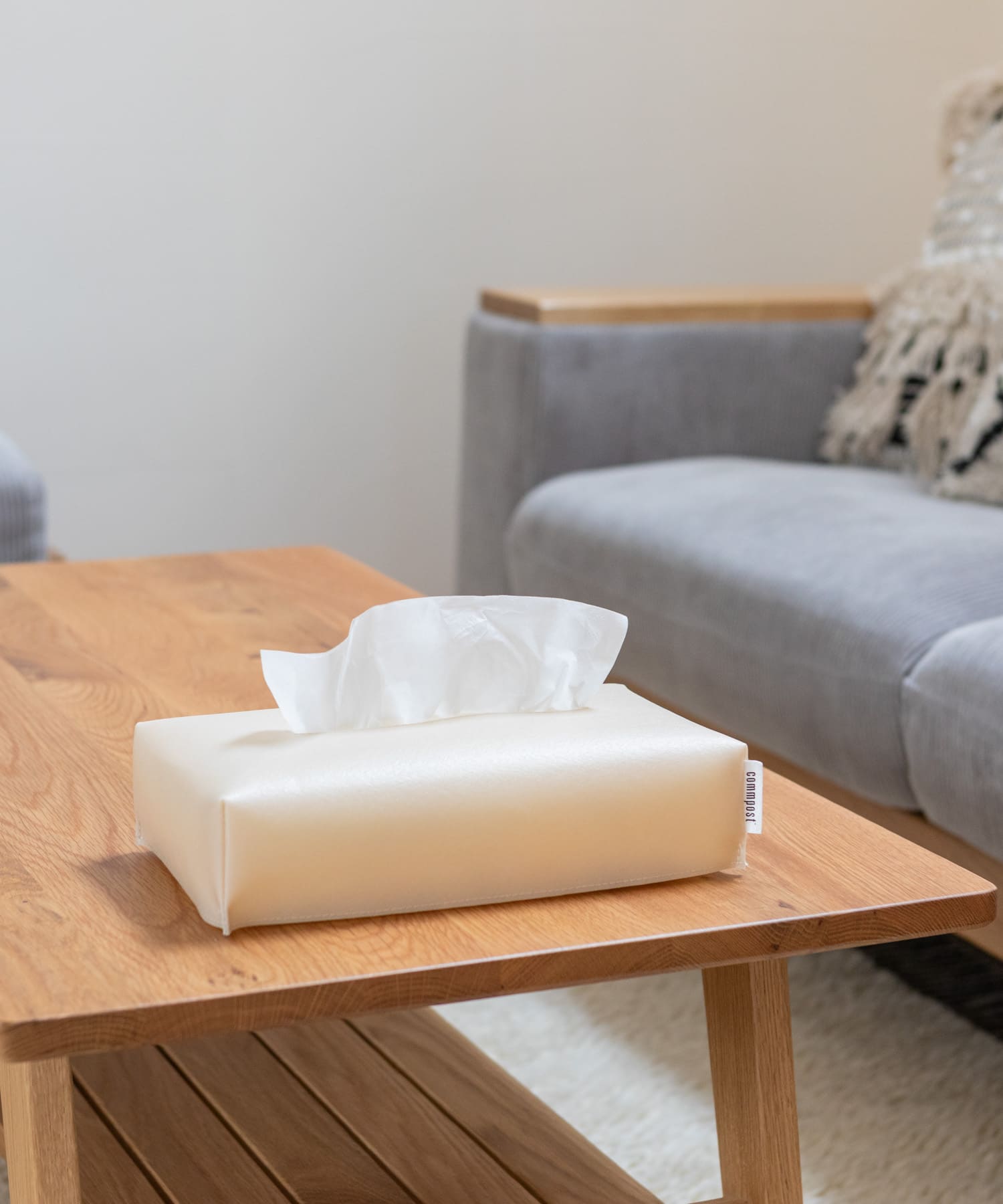 『一部WEB限定カラー』commpost　TISSUE BOX Natural one