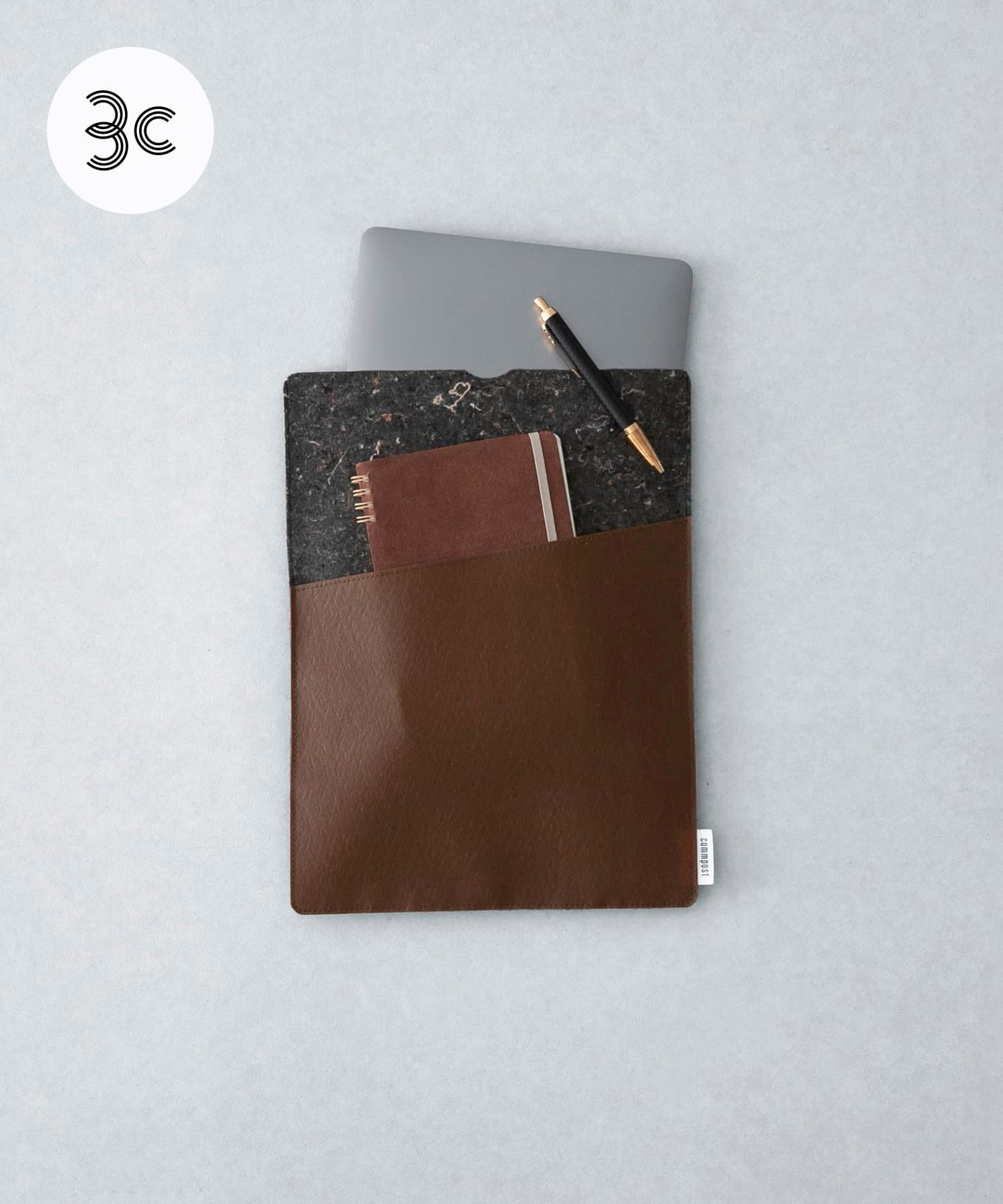 『WEB限定』commpost　PC CASE(13インチ対応) Brown FREE