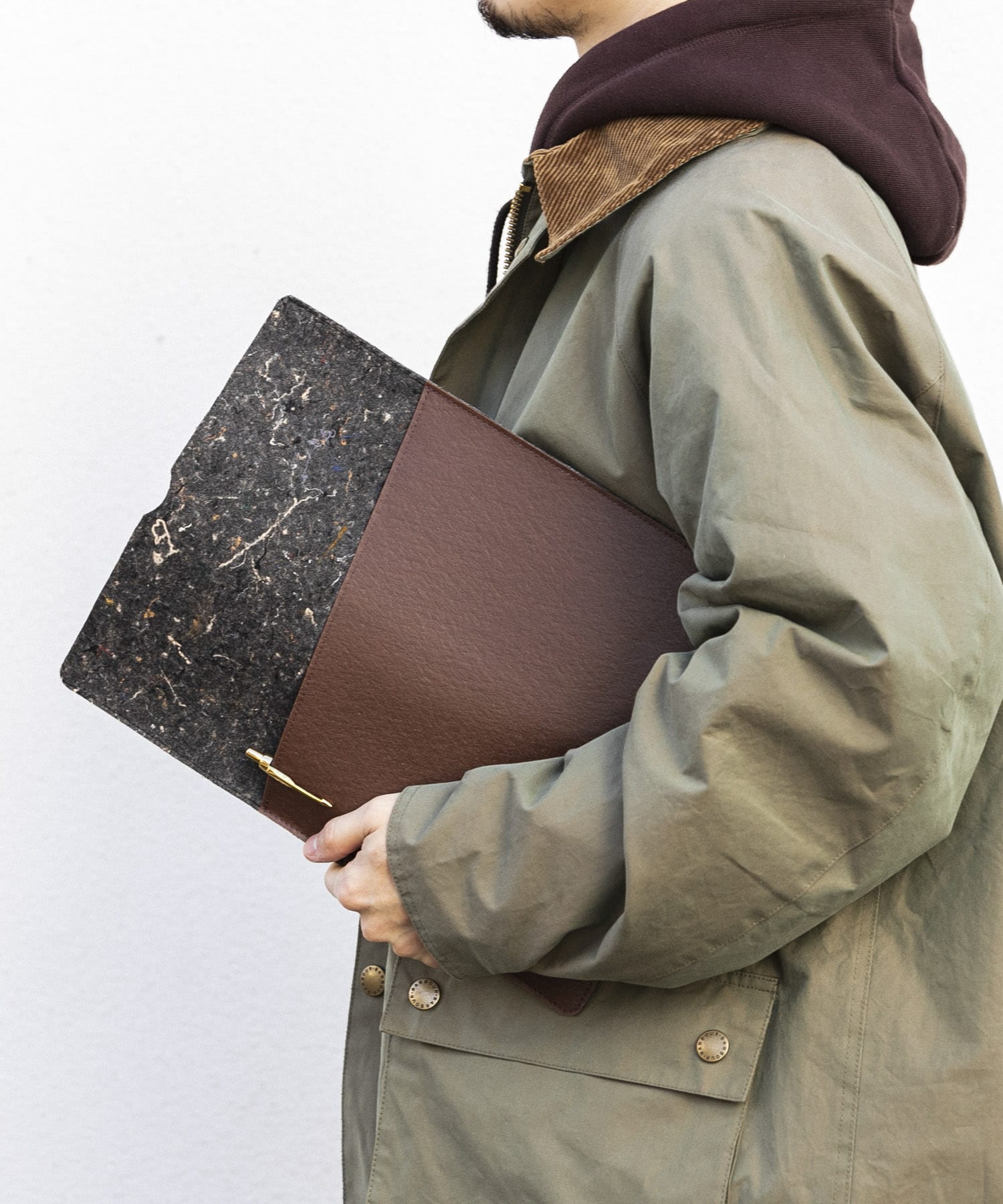 『WEB限定』commpost　PC CASE(13インチ対応) Brown FREE