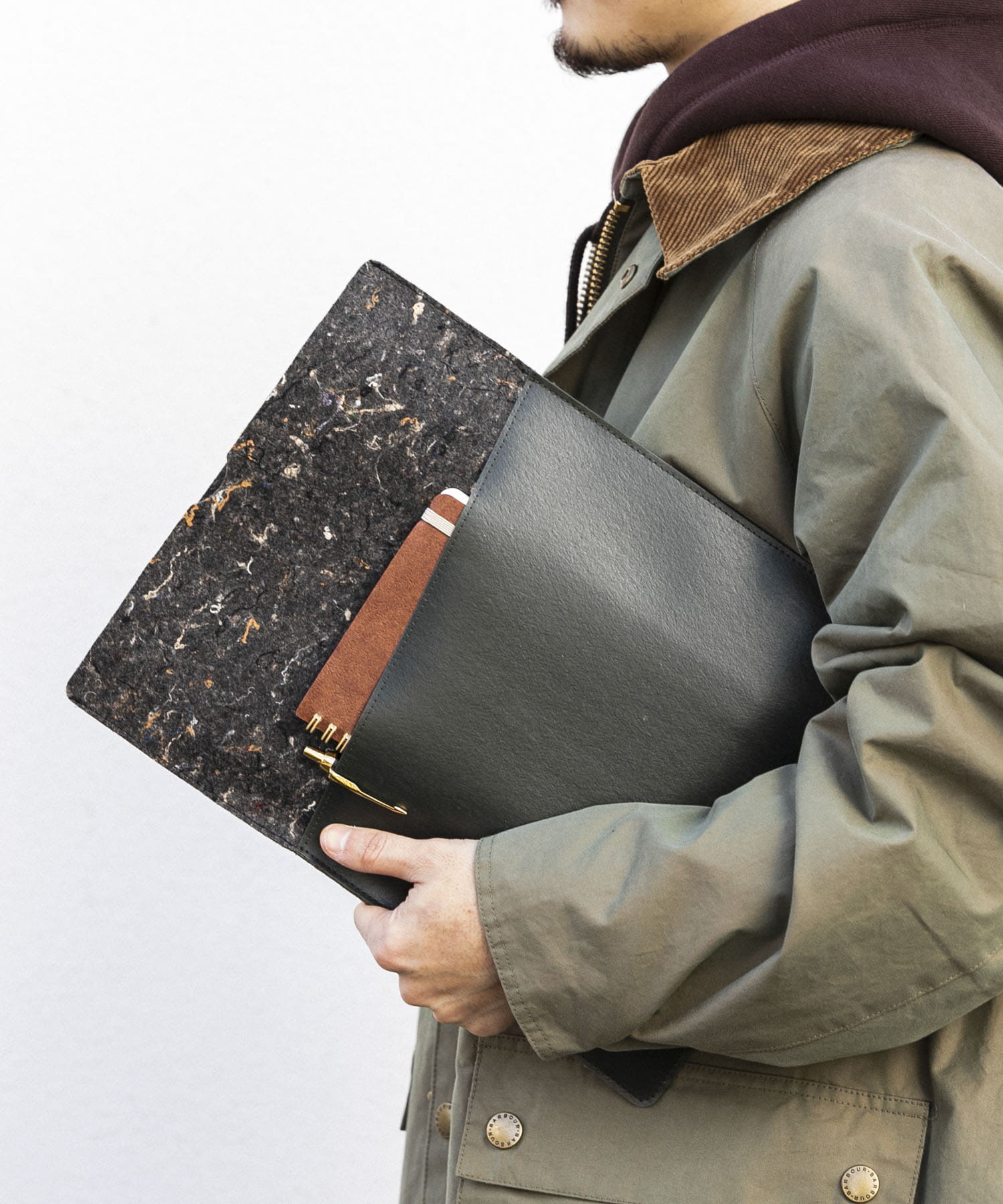 『WEB限定』commpost　PC CASE(13インチ対応) Green FREE