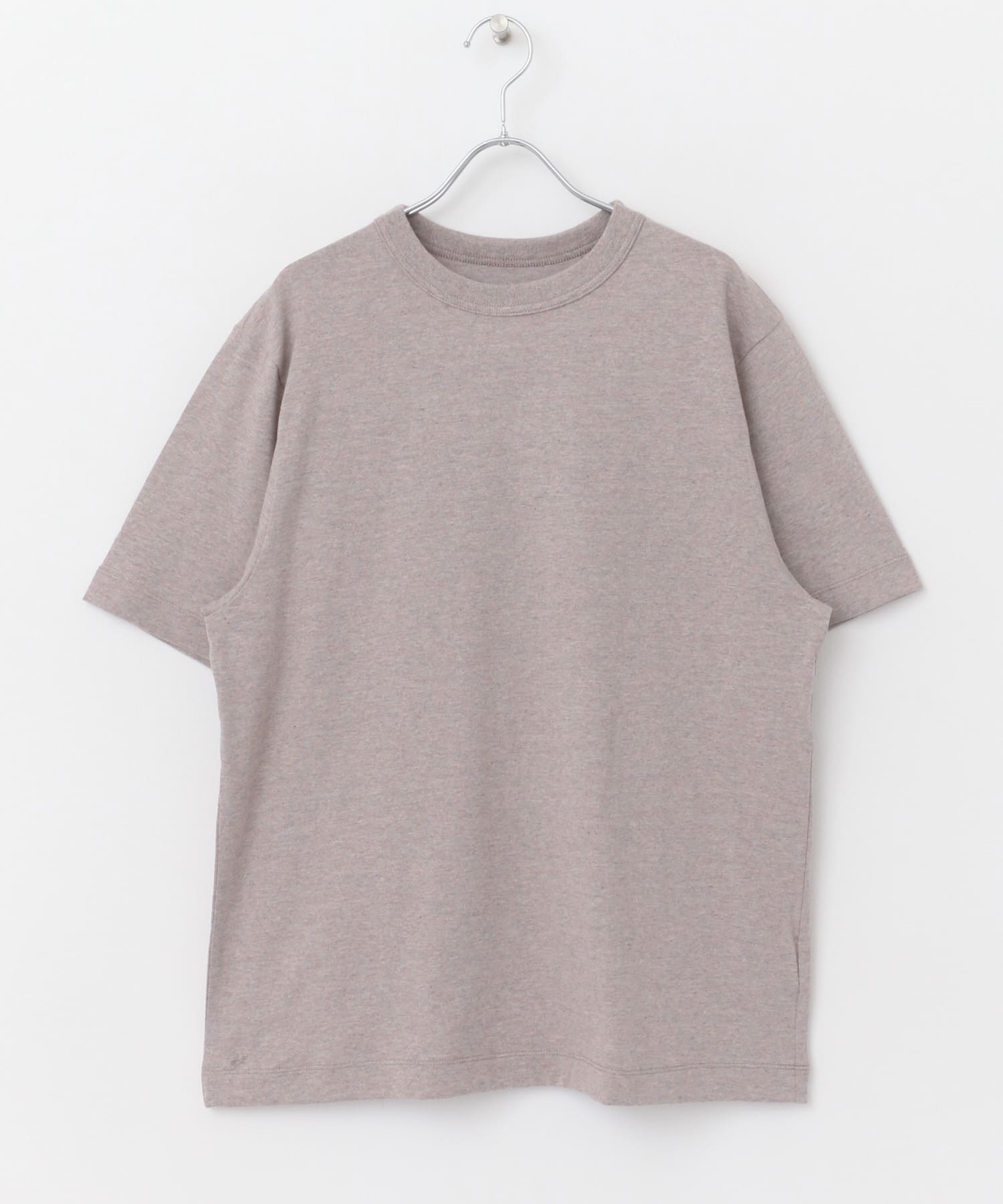 『3サイズ展開』commpost　リサイクルコットンショートスリーブTシャツ PINK BEIGE 4
