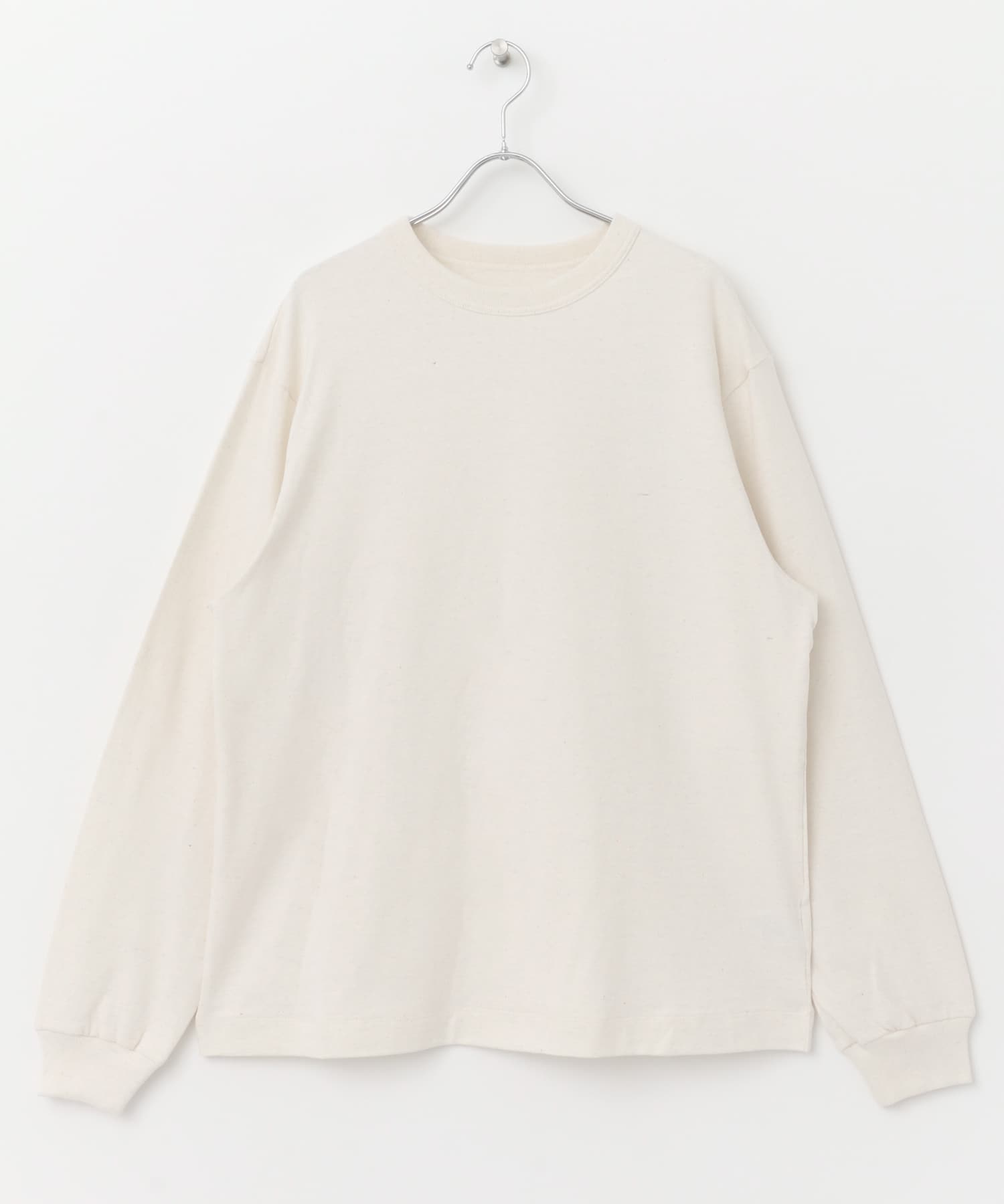 『ユニセックス』『6サイズ展開』commpost　リサイクルコットンロングスリーブTシャツ OFF 1