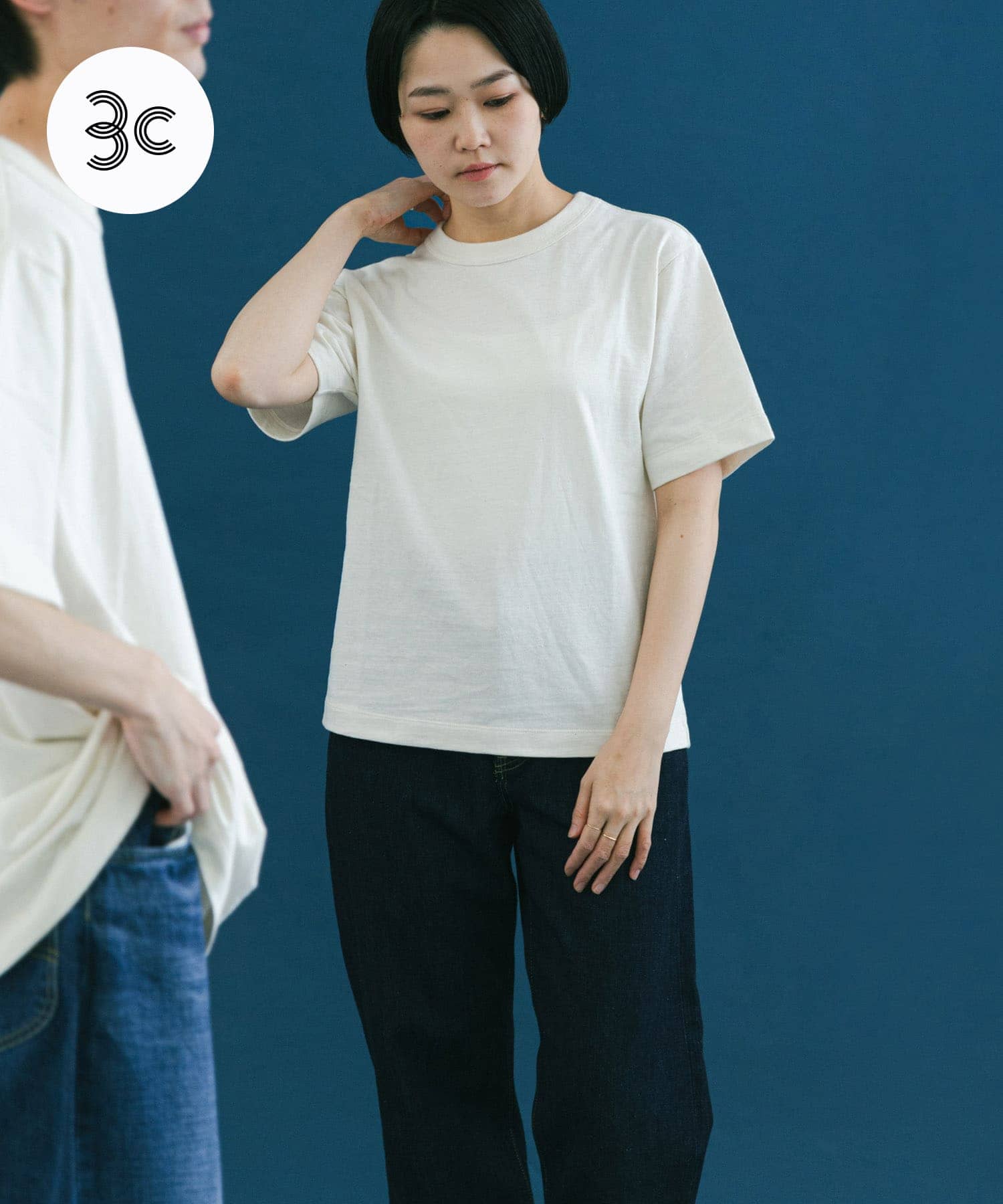 『3サイズ展開』commpost　リサイクルコットンショートスリーブTシャツ