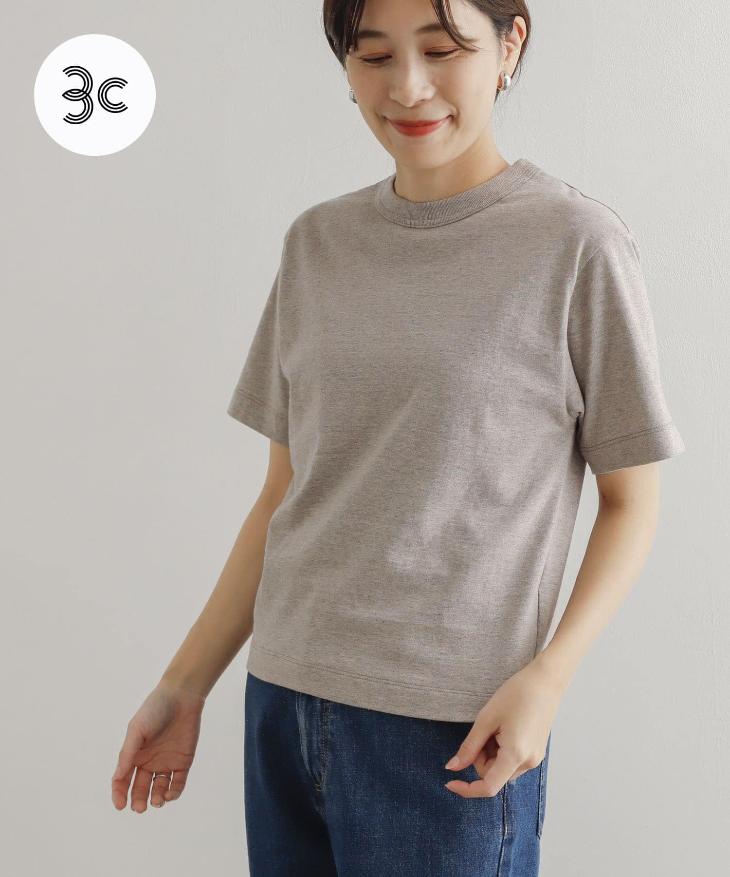 3サイズ展開』commpost リサイクルコットンショートスリーブTシャツ(1