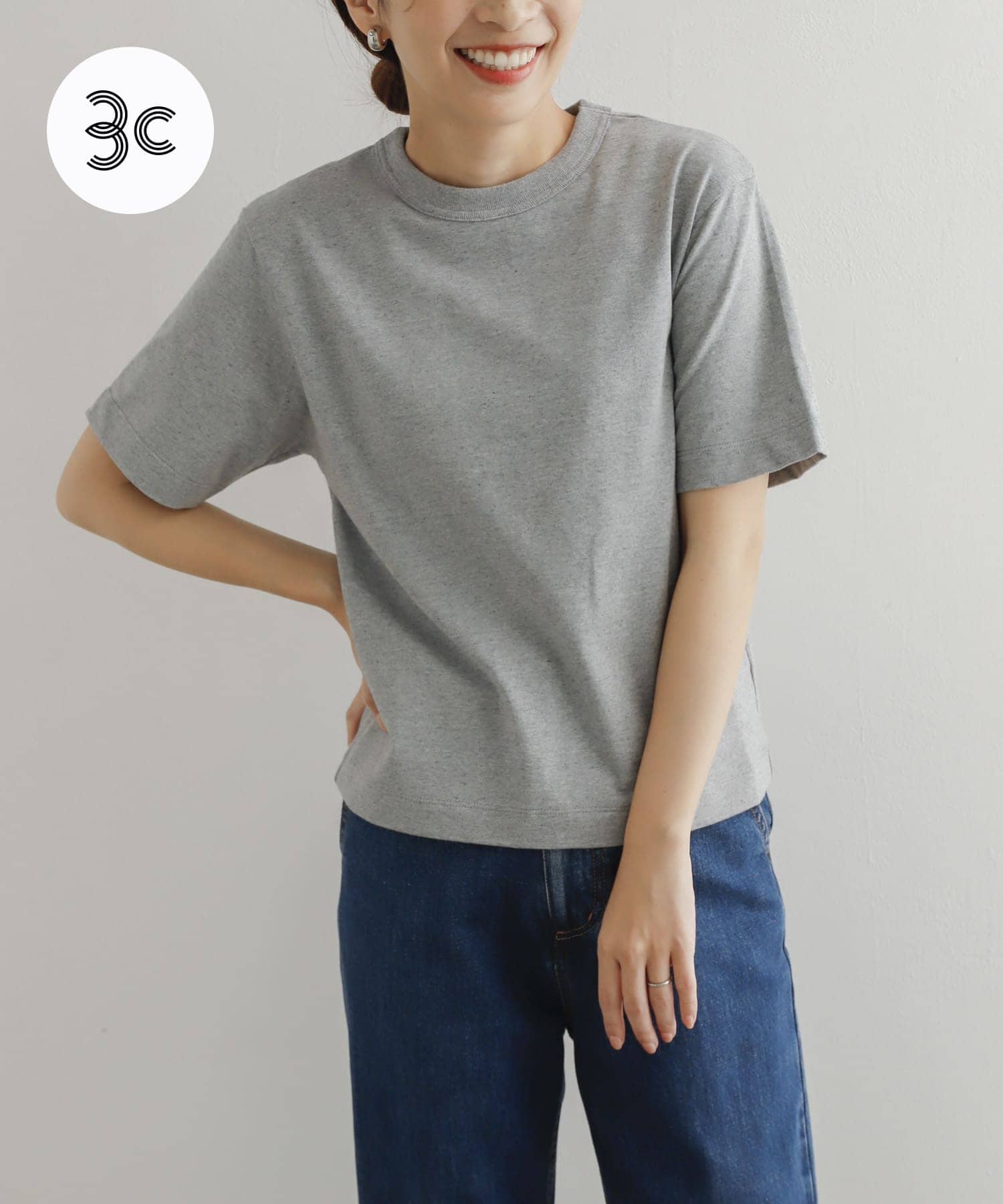 『3サイズ展開』commpost　リサイクルコットンショートスリーブTシャツ