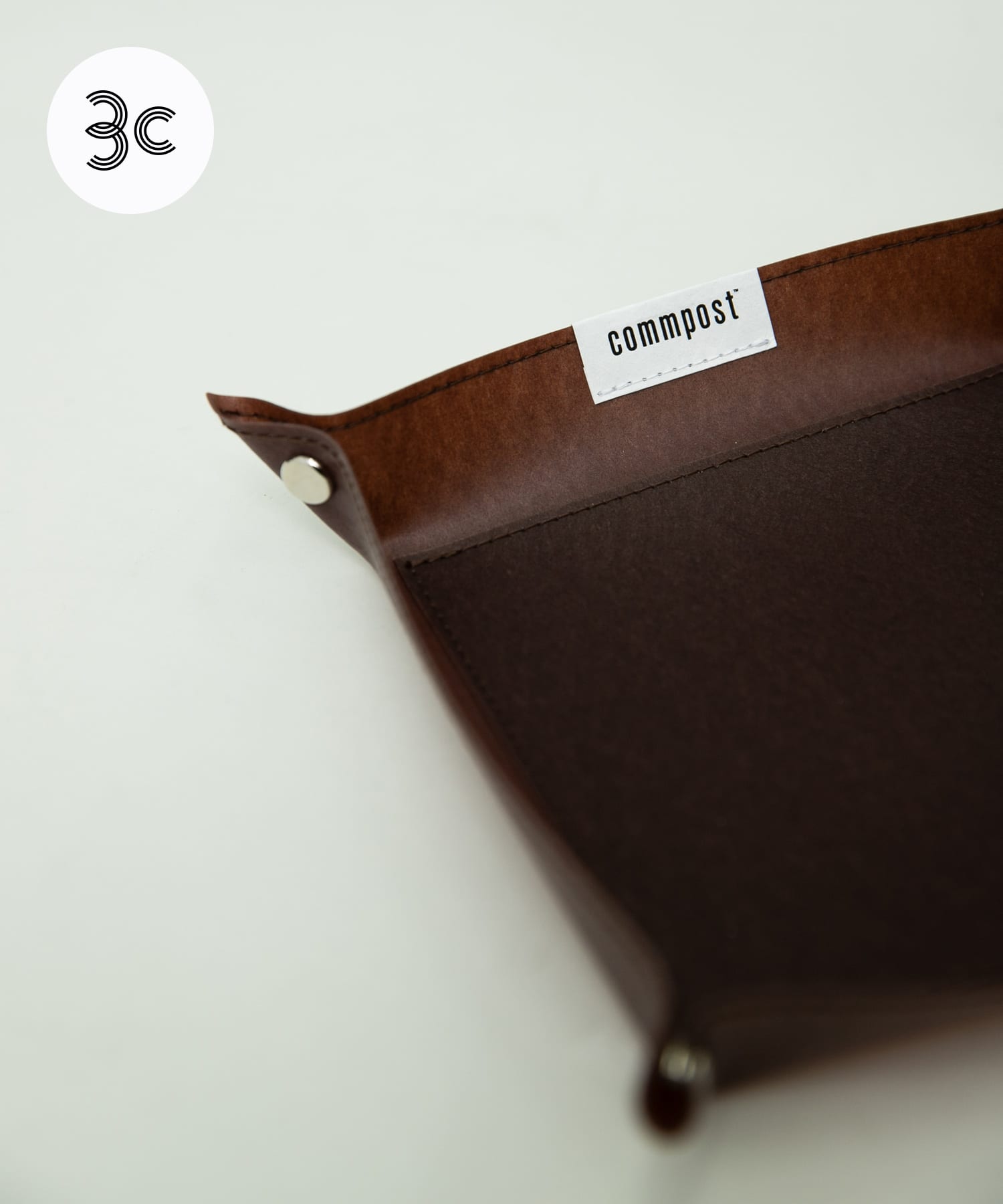 『WEB/一部店舗限定カラー』commpost　スクエアトレーS Brown S