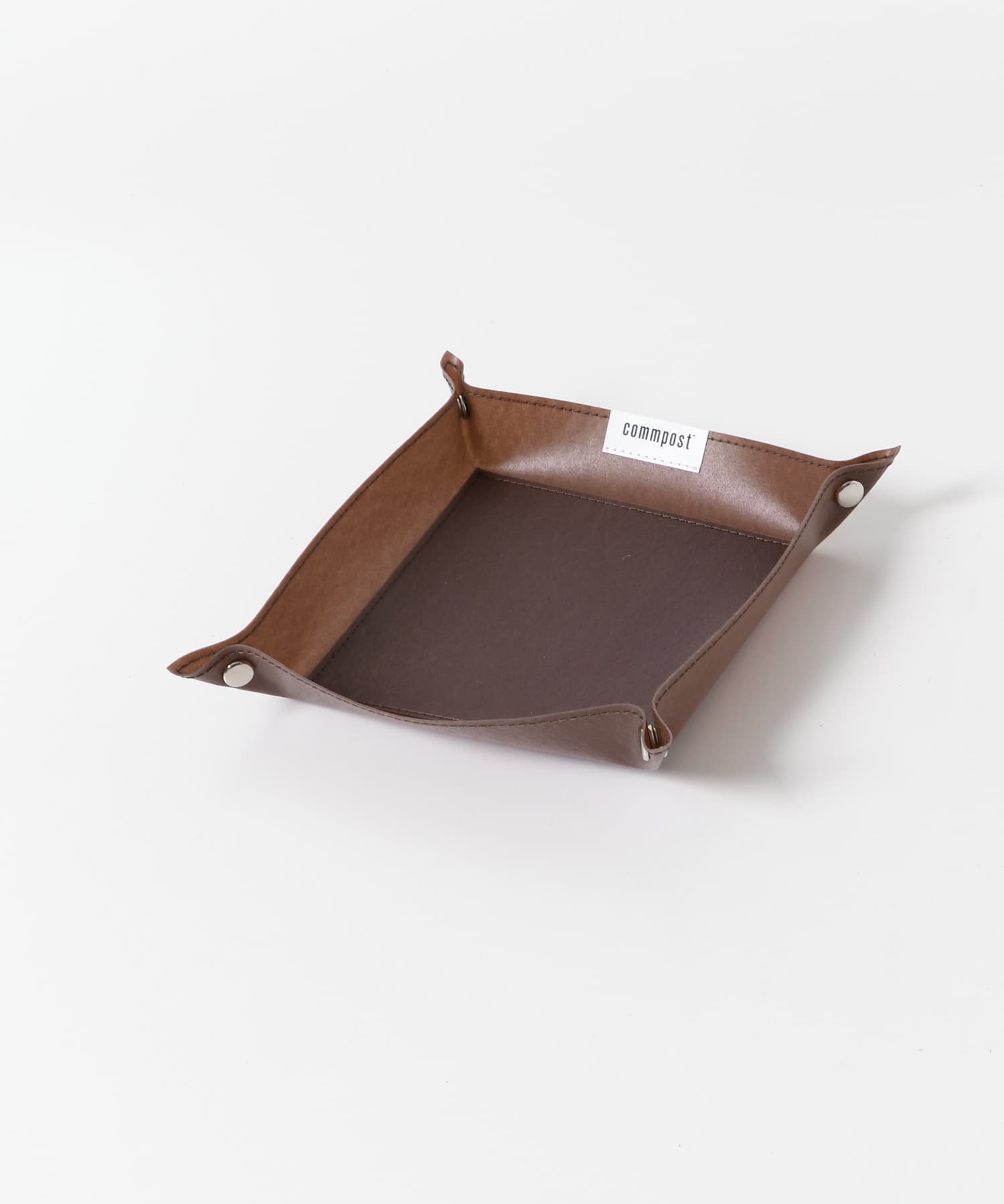 『WEB/一部店舗限定カラー』commpost　スクエアトレーS Brown S