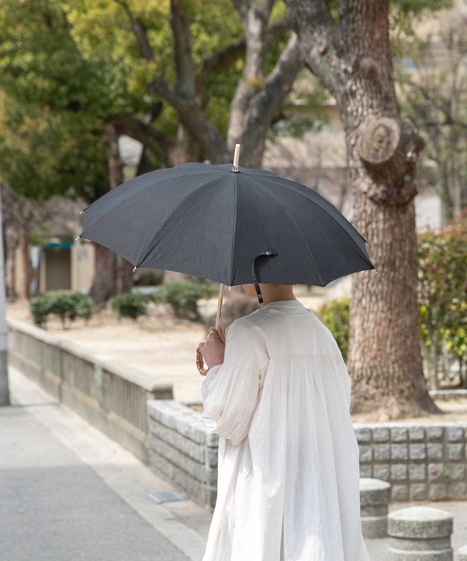 『WEB限定』CINQ　晴雨兼用傘 ブラック -